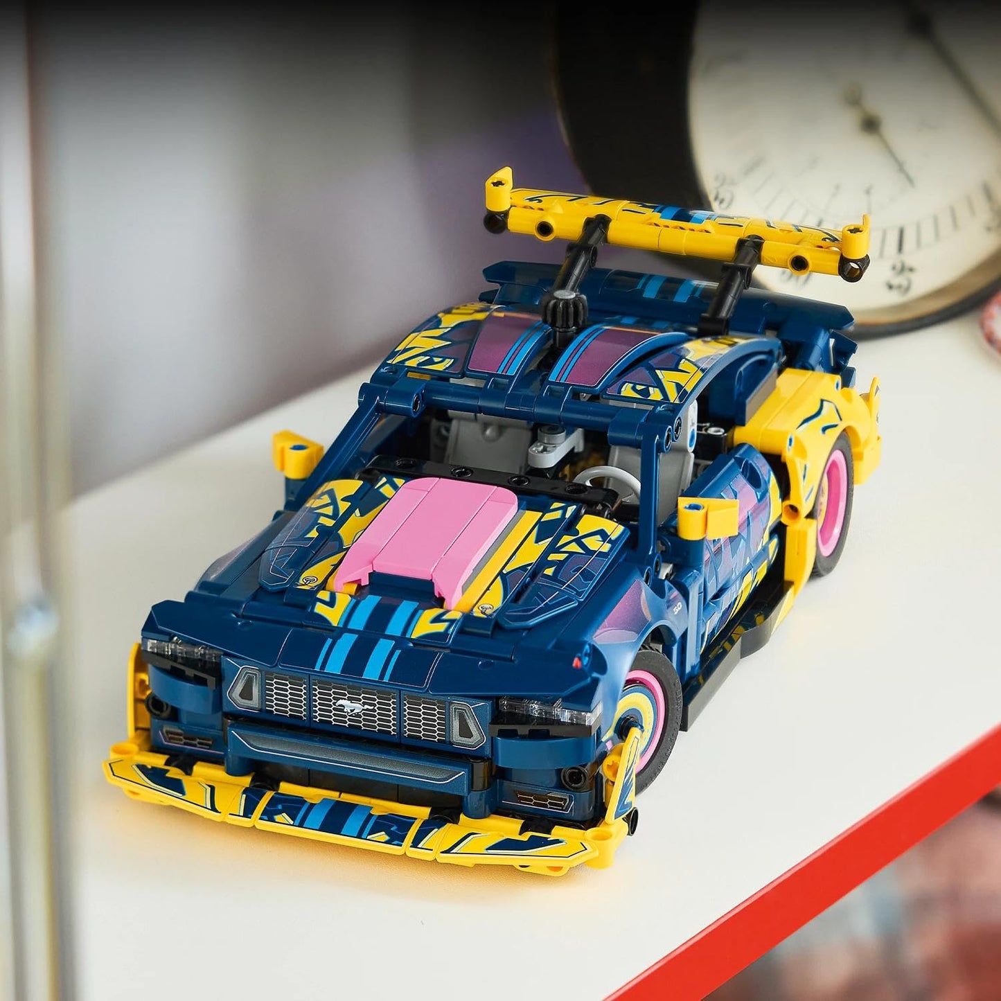 LEGO Technic Ford Mustang GT car from the tuning workshop - customizable toy car - speedster with steering and 8-cylinder piston engine - gift idea for children aged 10 and over - 42236