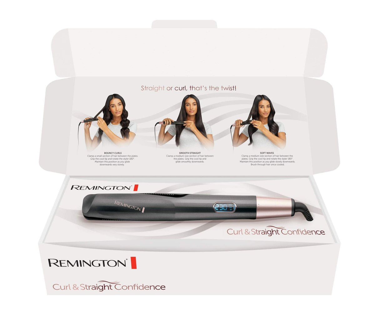 Remington 2in1 Multistyler Curl and Straight Confidence, 150-230 °C - 45710560100