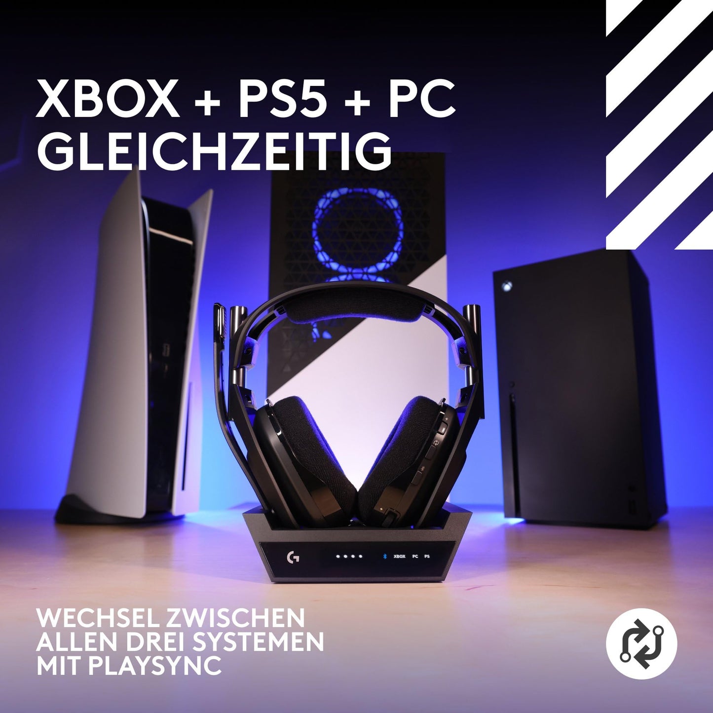 Logitech G Astro A50 X LIGHTSPEED, Wireless Gaming Headset + Base Station - PRO-G GRAPHENE, PLAYSYNC for Xbox Series - 939-002128