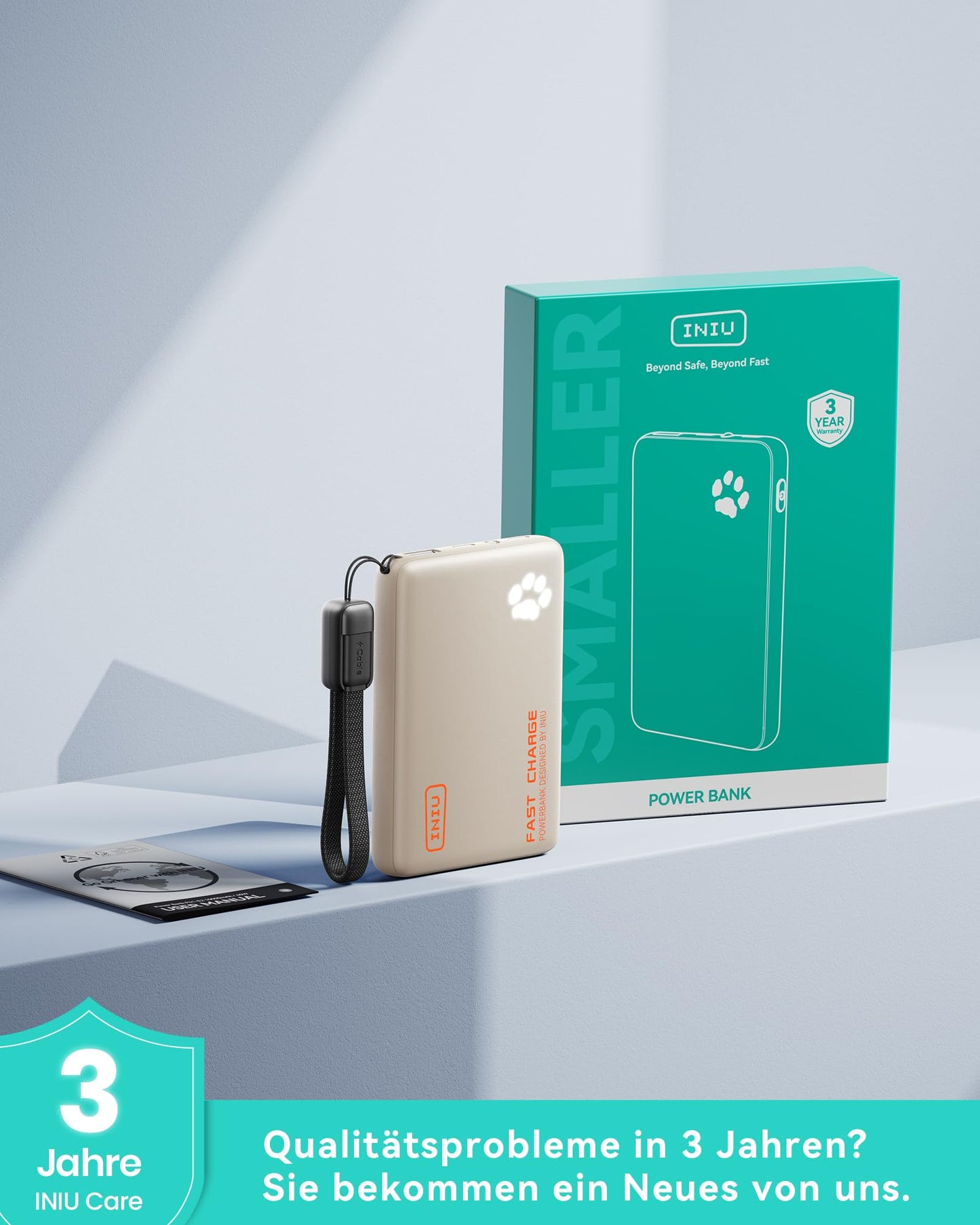 INIU Power Bank, 45W 10000mAh Power Bank Lightest and Small But Strong (USB C In & Out), PD3.0 External Mobile Phone Batteries with Flashlight, Compatible with iPhone 17 16 15 Pro Max Mini Samsung S24 S23, iPad - P41