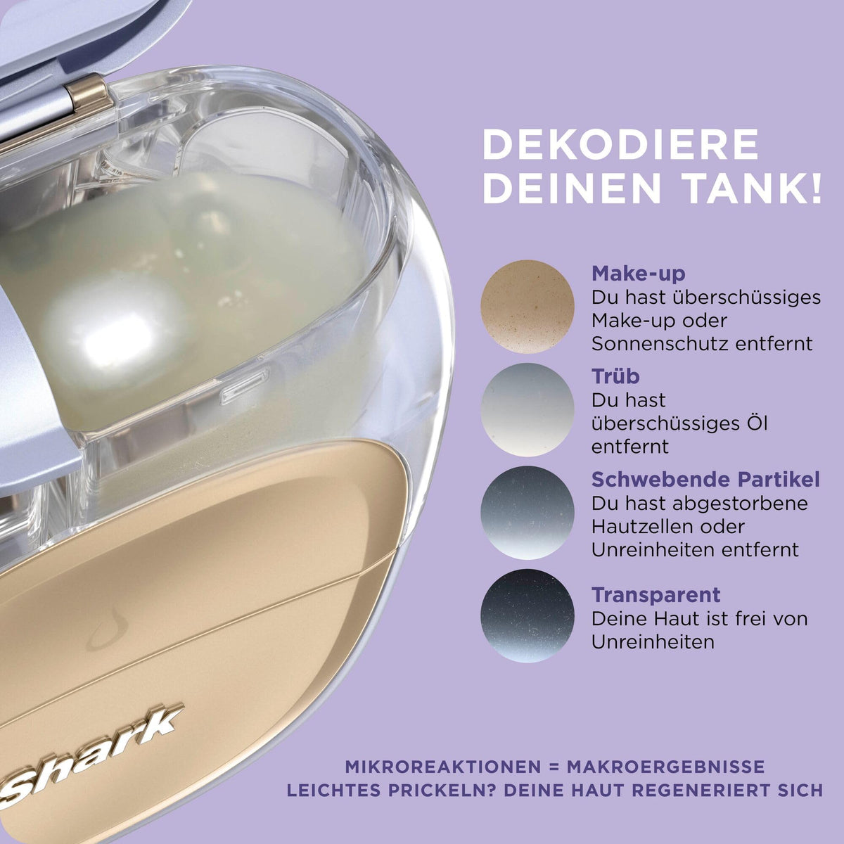 Shark FacialPro Glow At Home Sistem facial cu apă, curățare pori - FH320EUBK