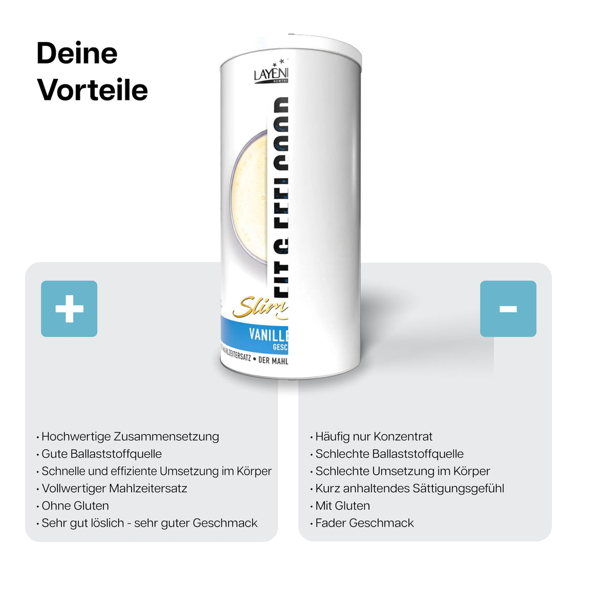 Layenberger Fit&Feelgood Slim Shake Powder Vanille-Sahne (6x396 g)