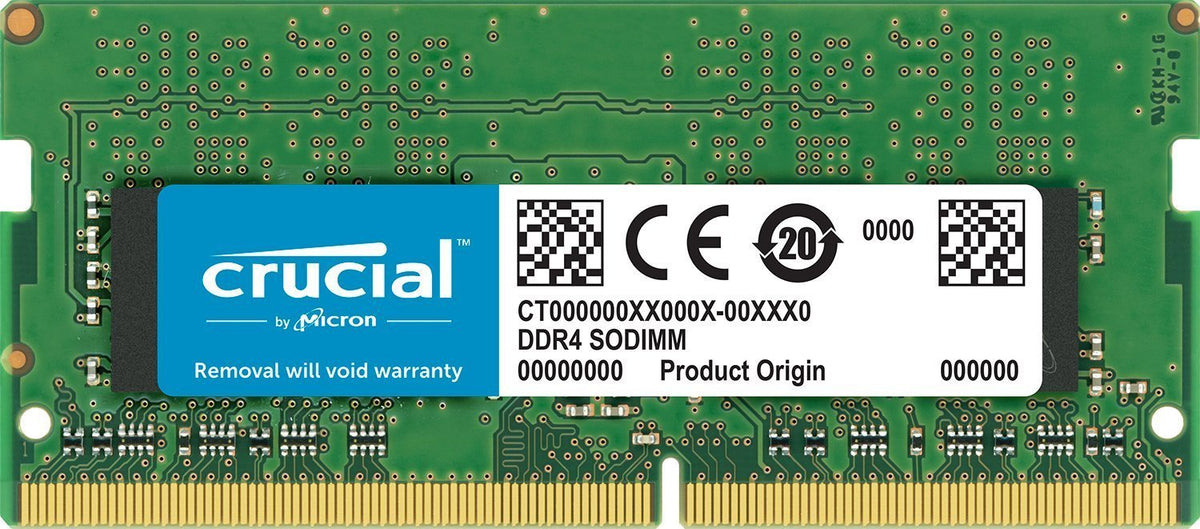 Crucial CT16G4S24AM 16GB Memory (DDR4, 2400 MT/s, PC4-19200, Dual Rank x8, SODIMM, 260-Pin for Mac), Green