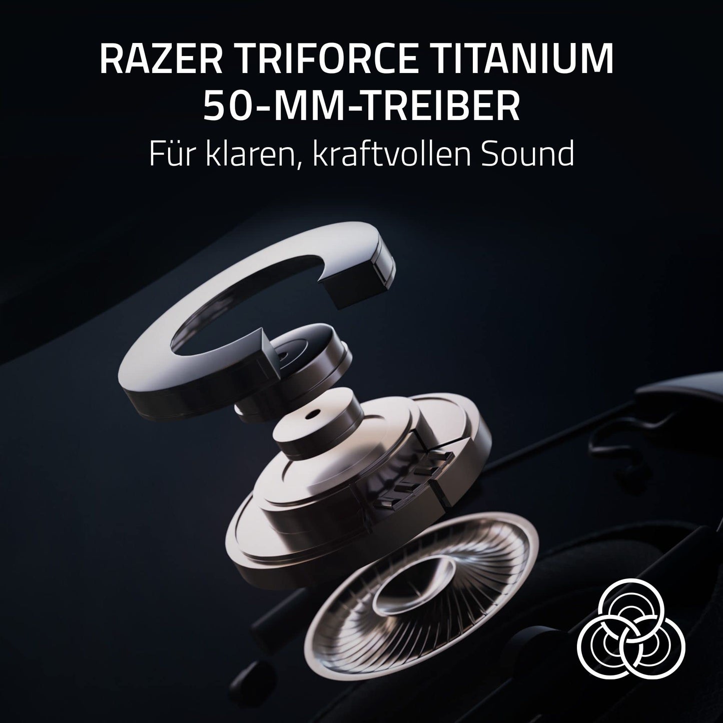 Razer BlackShark V2 Pro (2023) for PC - Premium Wireless Esports Headset (HyperClear Super Wideband Microphone, Triforce Titanium 50mm Driver, HyperSpeed Wireless Technology, 70 Hours) Black - RZ04-04530100-R3M1