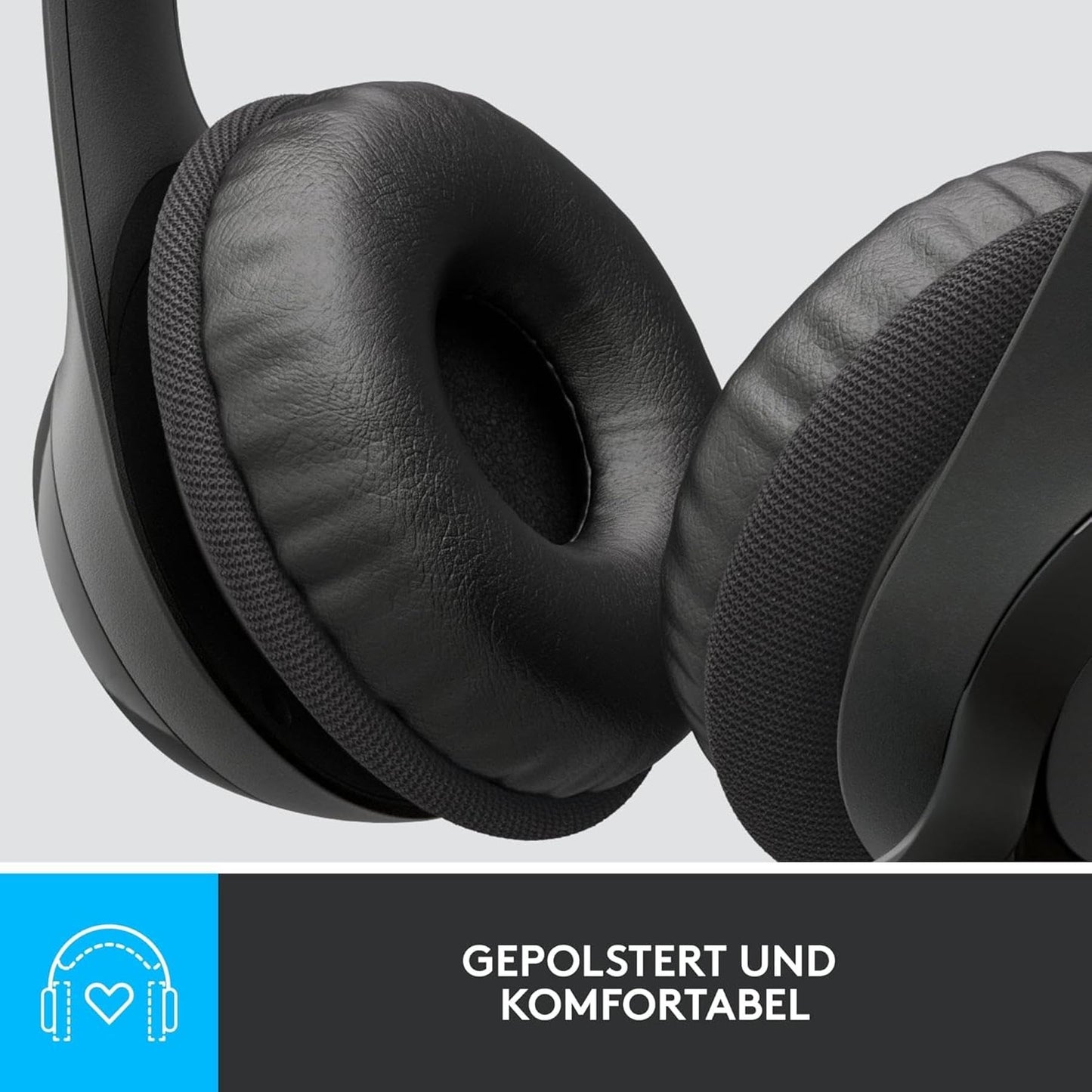 Logitech H390 Wired Headphones for PC/Laptop, Stereo Headphones with USB-A Noise Canceling Microphone, Inline Controls, Chromebook Compatible - Black - 981-000406