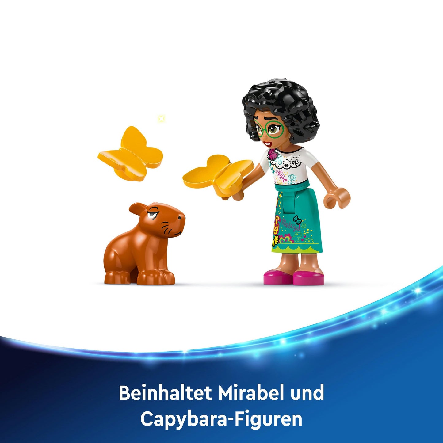 LEGO ǀ Disney Encanto Mirabels photo frame and jewelry box, building set for children with toy bracelet and the Mirabel Madrigal toy figure, gift for girls and boys aged 6 and over 43239
