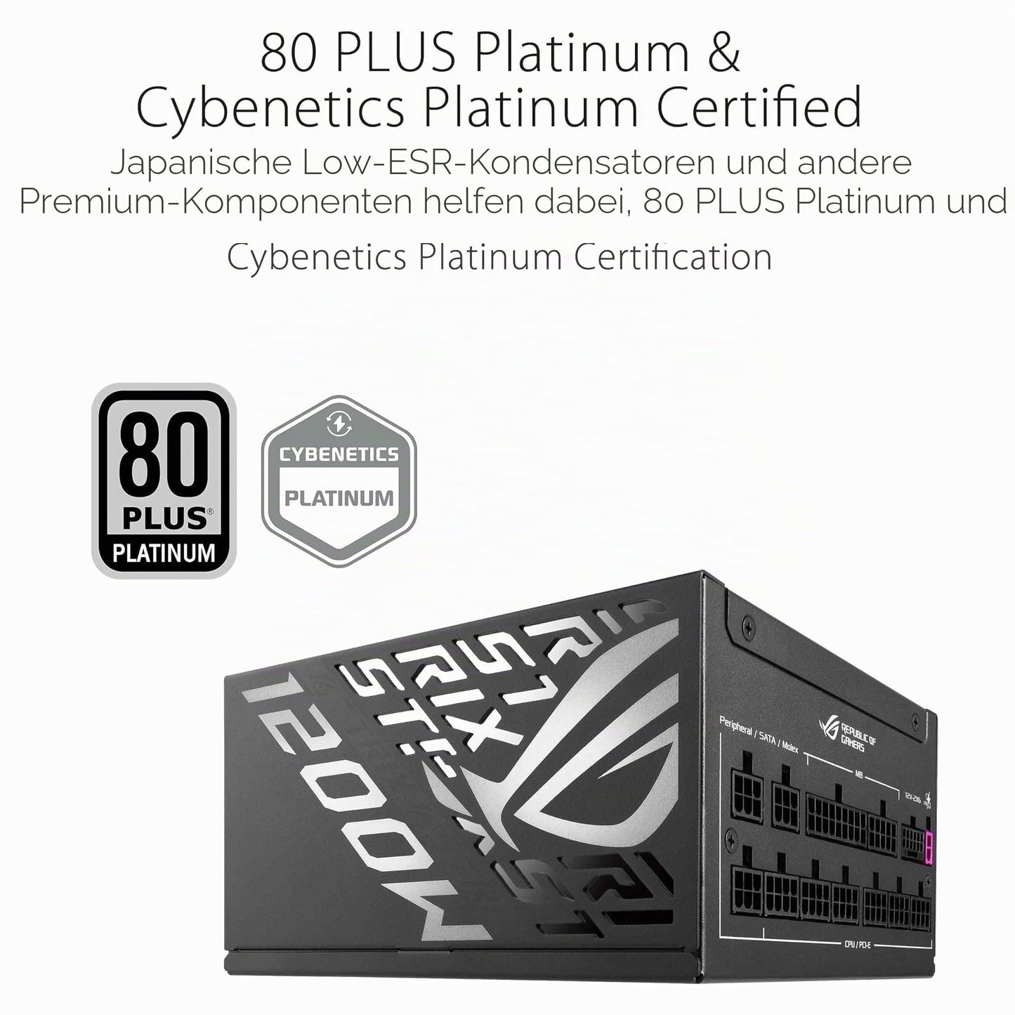 ASUS ROG Strix 1200W Platinum Gaming Power Supply - 90YE00W0-B0NA00
