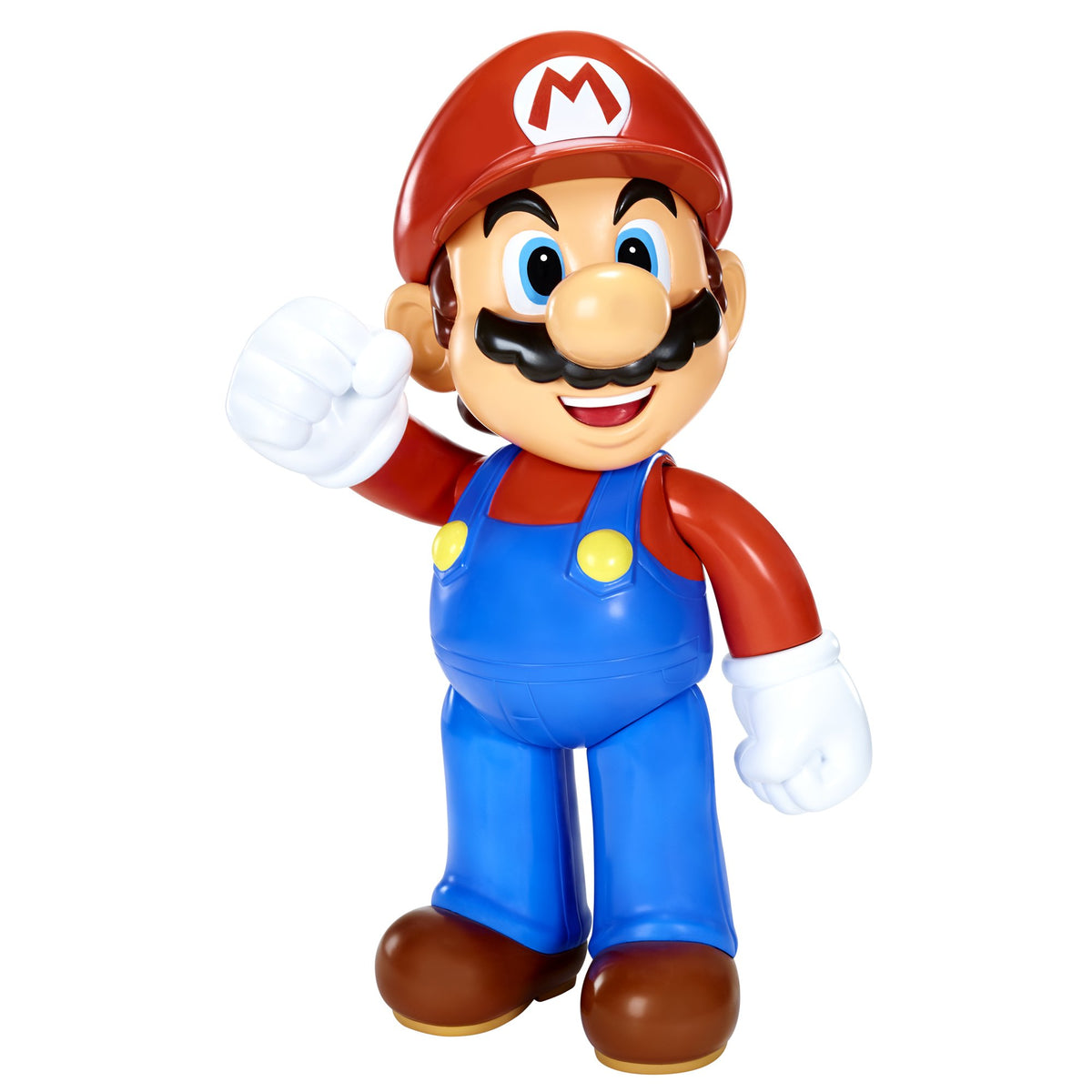 Figură Nintendo Super Mario cu o înălțime de 50 cm, mobilă în multe poziții diferite, având 11 puncte de articulație. Perfectă pentru fanii și colecționarii Super Mario, potrivită pentru copii de la 3 ani. - 78254