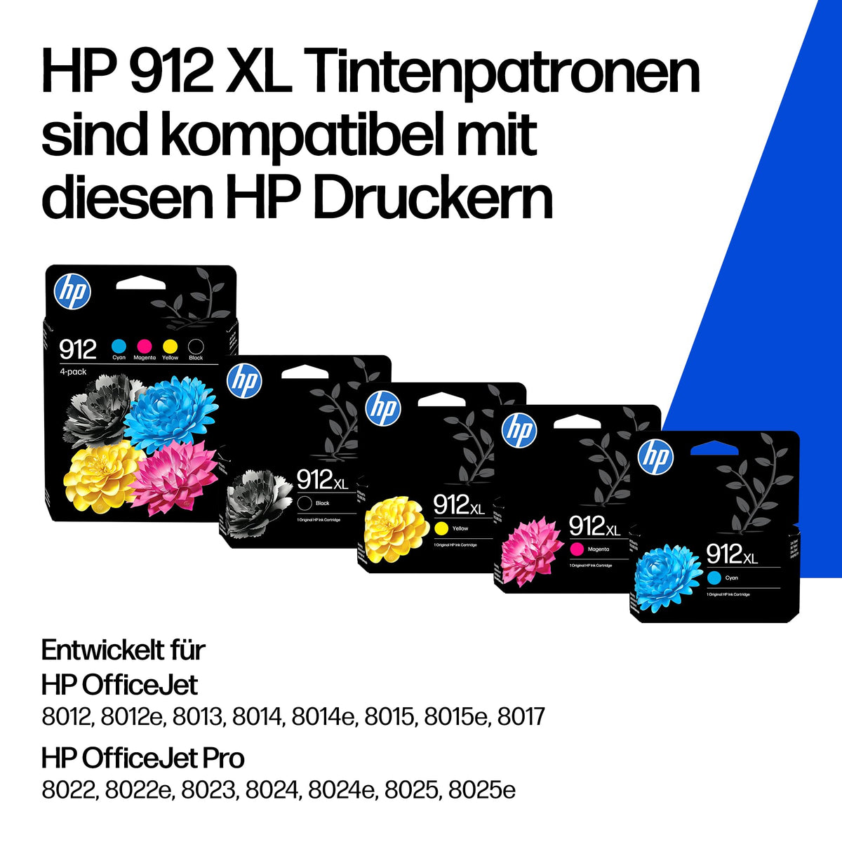 HP 912XL Black Original Ink Cartridge, high yield - 3YL84AE#LS1