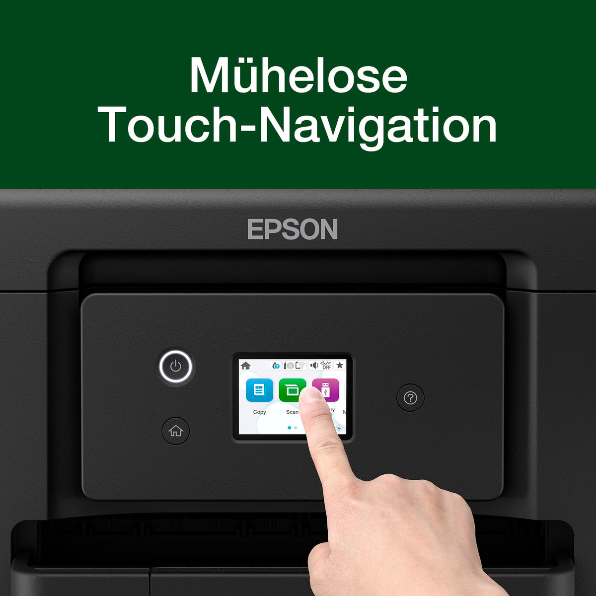 Epson Workforce Pro WF-3920 Inkjet Printer | SOHO Use | WiFi and Ethernet | A4 | Print, Copy, Scan | 6.1 cm Touchscreen | Automatic 35-Page Document Feeder - C11CM01402
