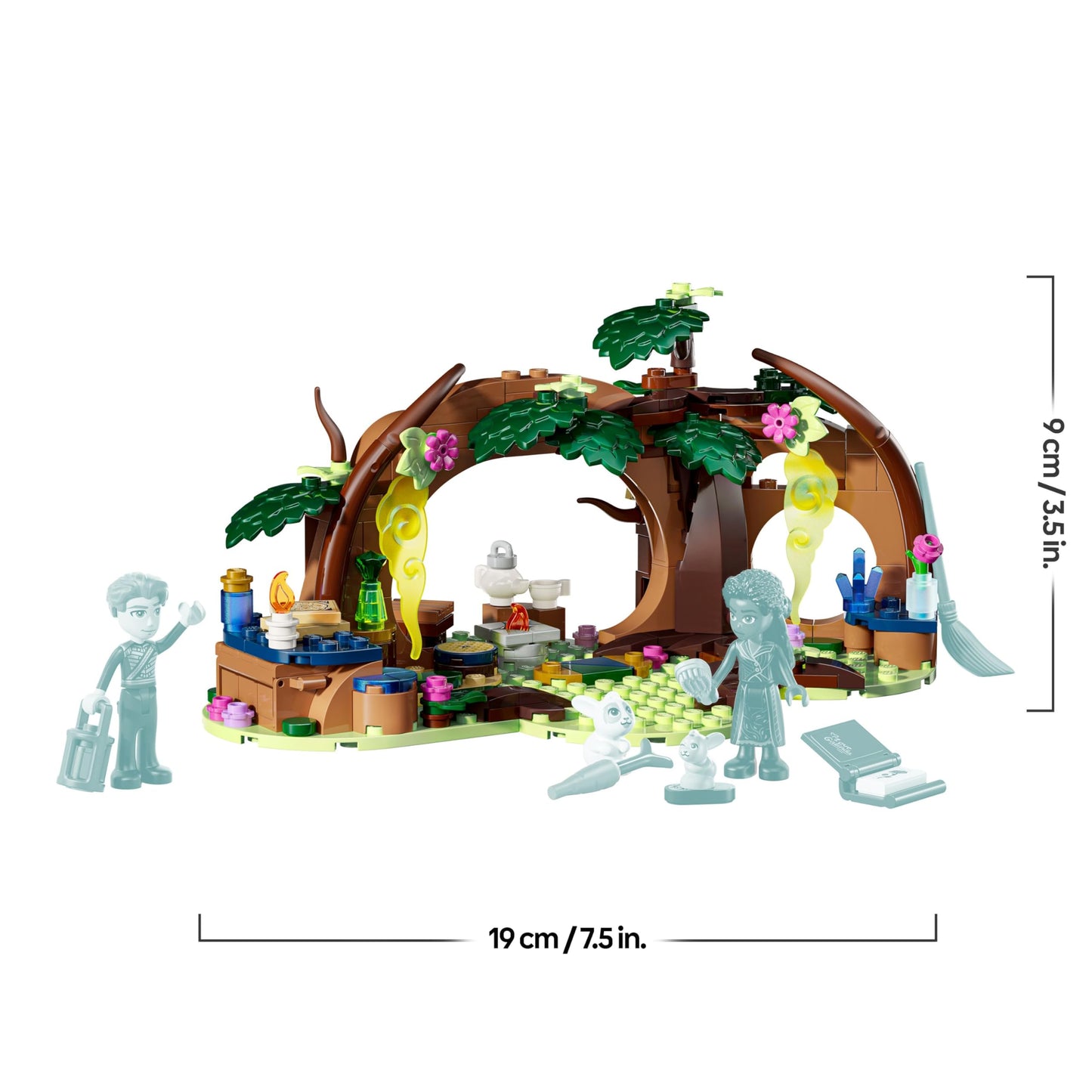 LEGO Wicked Elphaba's Hideout - Forest building set with 2 minifigures and 2 animal figures with accessories - Model building playset to collect - Children's gift for girls, boys and film fans aged 7 and over - 75687