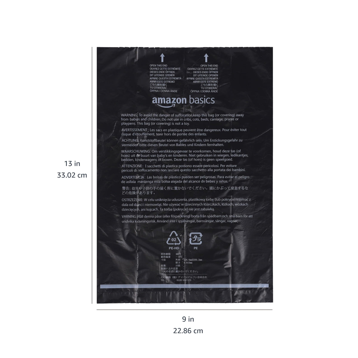Amazon Basics Pungi pentru excremente de câine cu dispenser și clip pentru lesă, fără parfum, pachet de 600, negru - 100340-APL