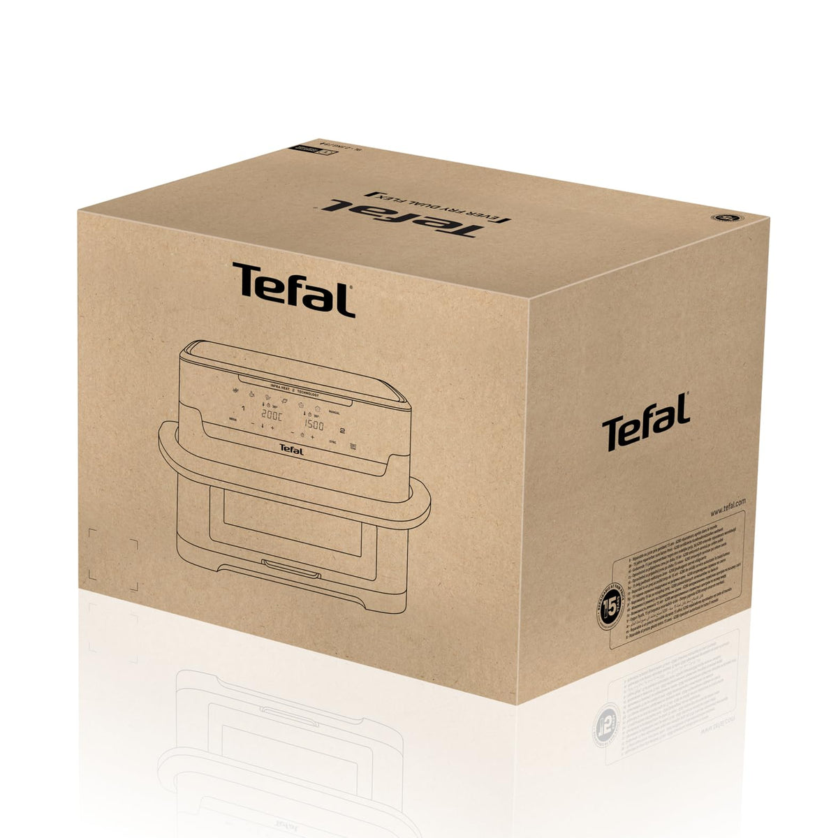 Tefal Infra Heat Ever Fry Dual Flex Air Fryer, 9 L capacity - EY9288E0