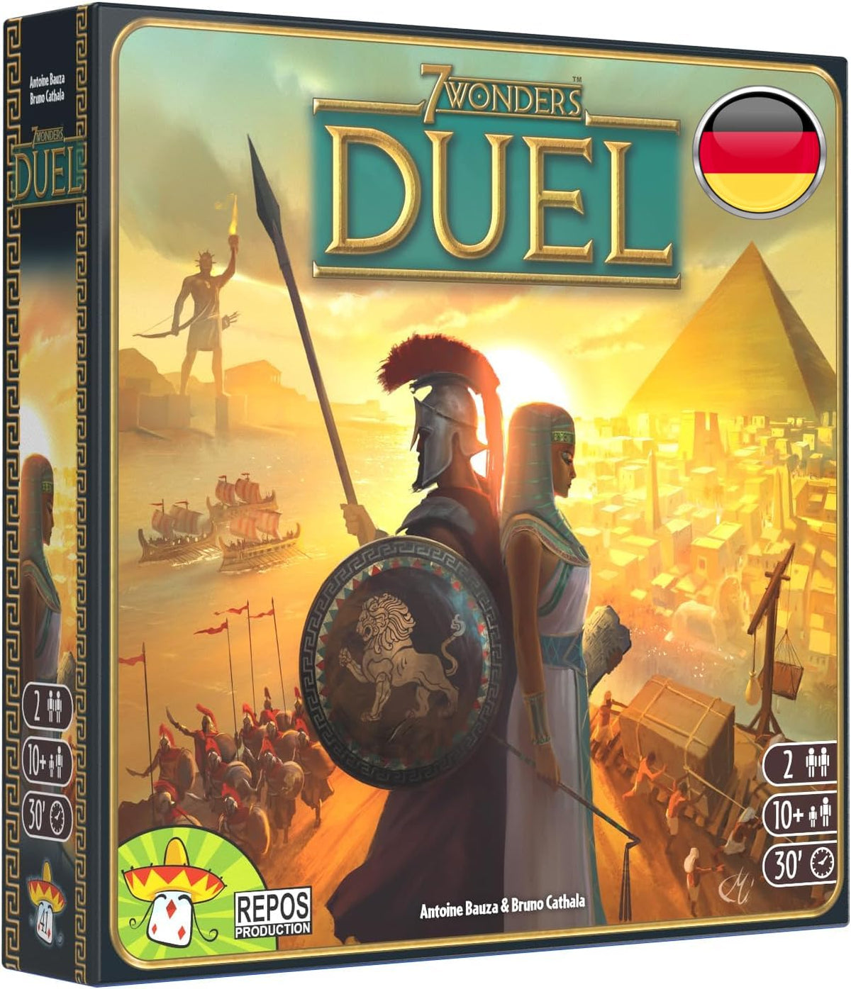 Asmodee | UNbox Now | Repos Production | 7 Wonders Duel | Basic game | Connoisseur game | Strategy game | 2 players | From 10+ years | 30+ minutes | German - 692423