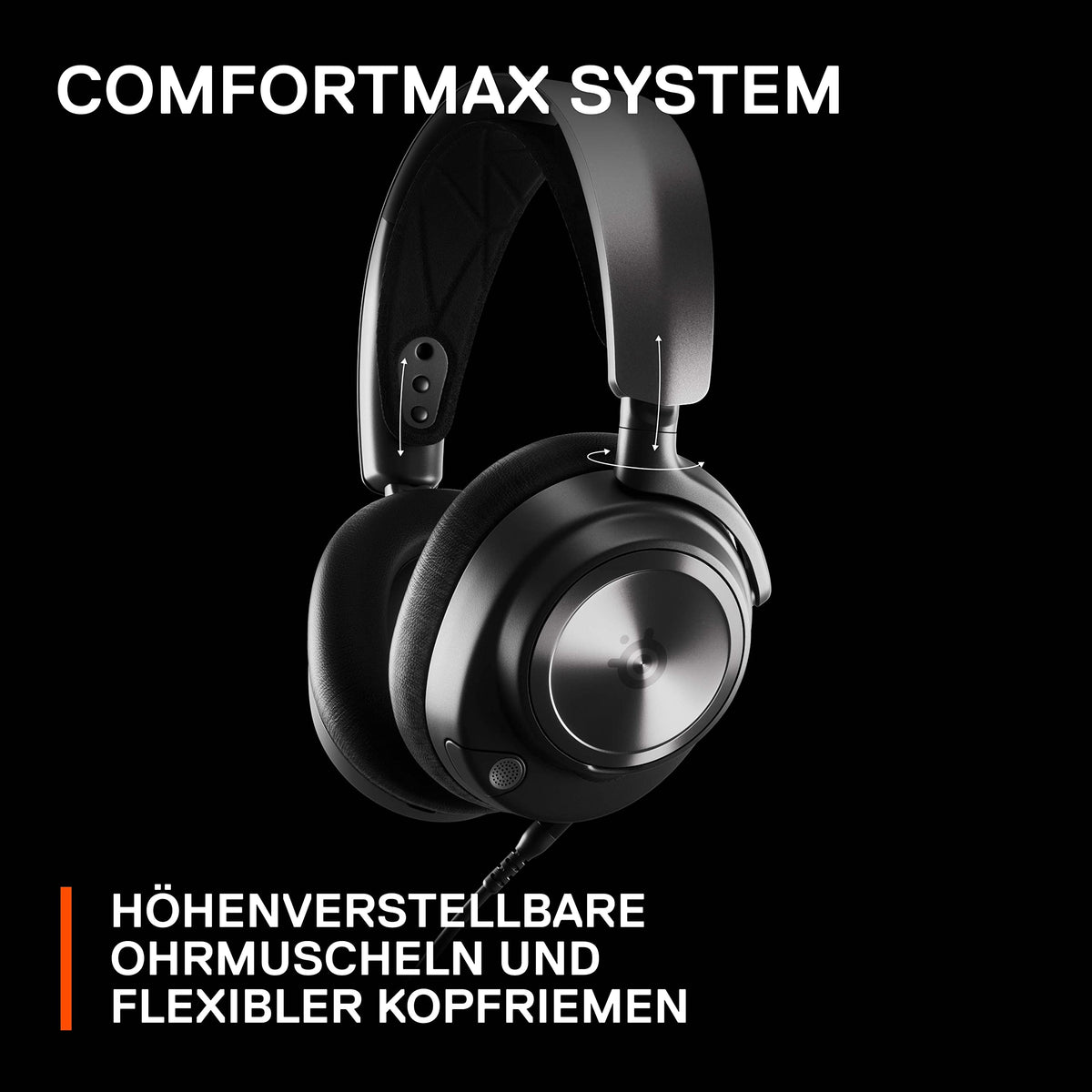 SteelSeries Arctis Nova Pro Xbox - Cască de gaming multi-sistem - Audio Hi-Res - Sunet surround 360° - GameDAC Gen 2 - Microfon ClearCast Gen 2 - Xbox, PC, PS5, PS4, Switch 2 - 61528