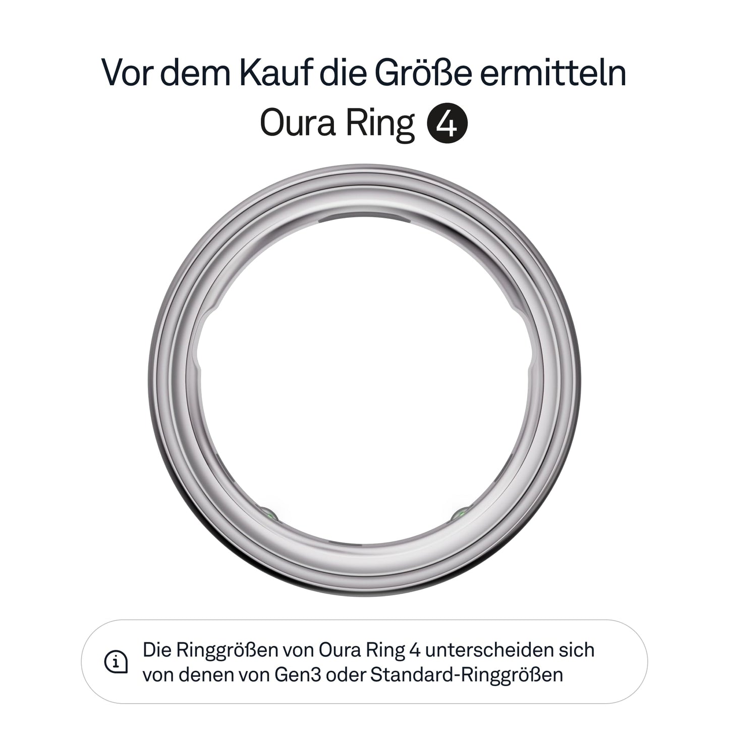 Oura Ring 4 - Silver - Size 14 - Smart Ring | First measure with Oura Ring 4 Sizing Kit | Sleep Tracking Wearable - Heart Rate - Fitness Tracker - Up to 8 days battery life - JZ90-54217-14