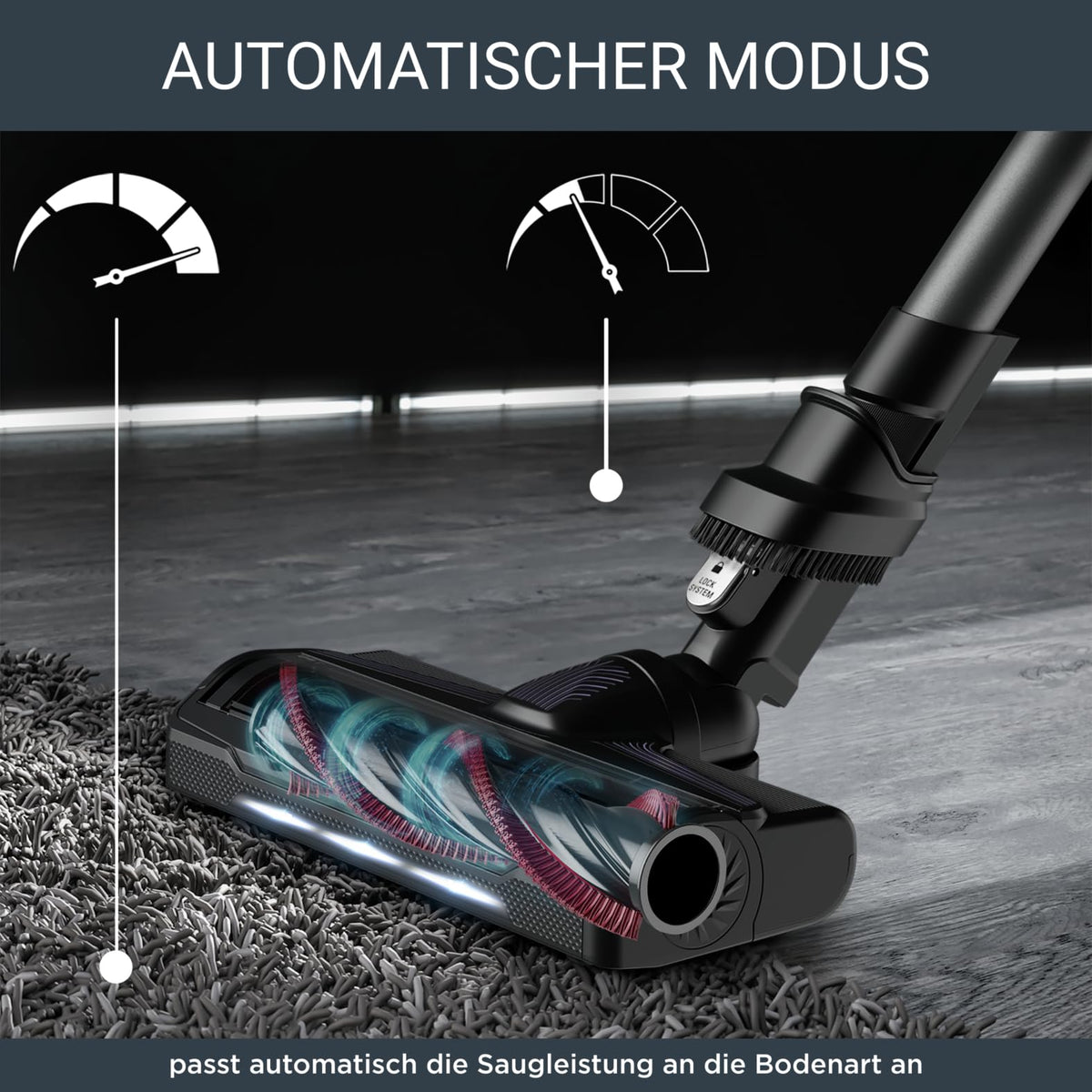 Rowenta X-Force Flex 9.60 Allergy cordless stick vacuum cleaner, 100 Air Watt, removable battery, up to 45 minutes of runtime, compact, flex joint, LED nozzle, purple-black, RH2038