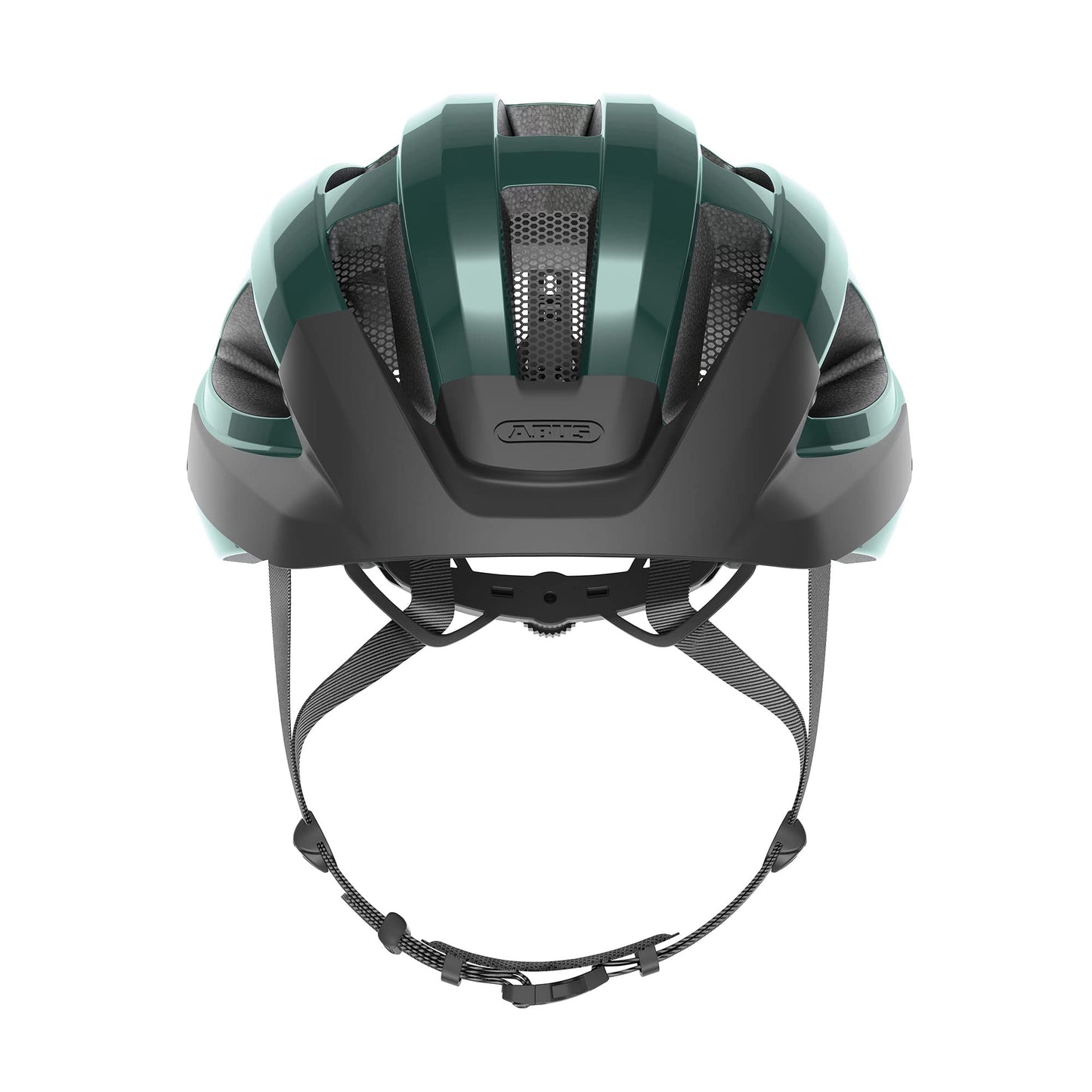 ABUS road bike helmet Macator - sporty bike helmet for beginners - also for pigtail wearers - for women and men - opal green, size S - 87239