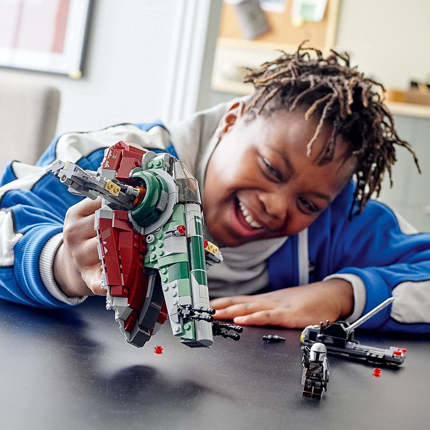 LEGO Star Wars Boba Fett's Starship 75312 Fun Toy Building Kit; Awesome Gift Idea for Kids; New 2021 (593 Pieces) - 6333001
