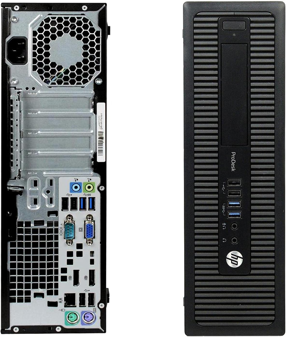 HP Prodesk 600 G2 SFF Desktop PC, Intel Core i5-6500, 8GB RAM, 256GB SSD, US Keyboard, WiFi, Bluetooth, Windows 11 Pro (Refurbished)