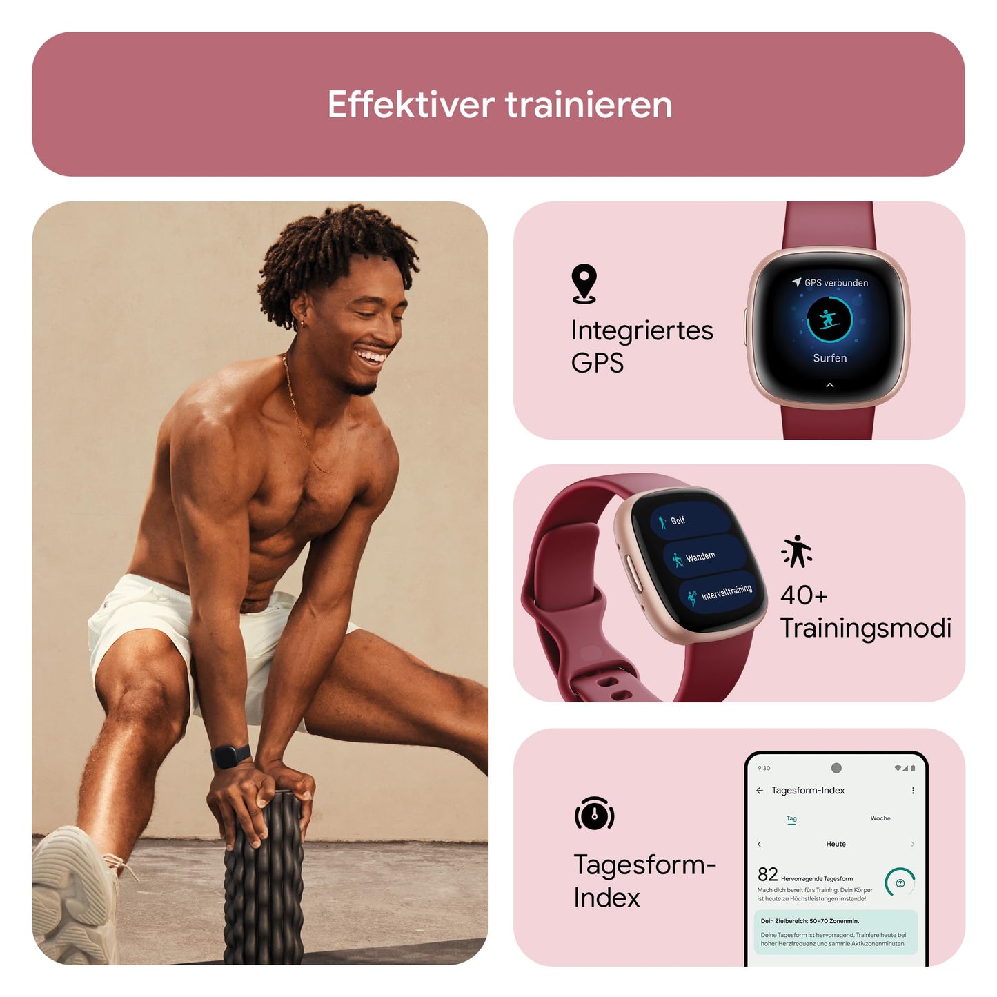 Google Fitbit Versa 4 Beet Juice