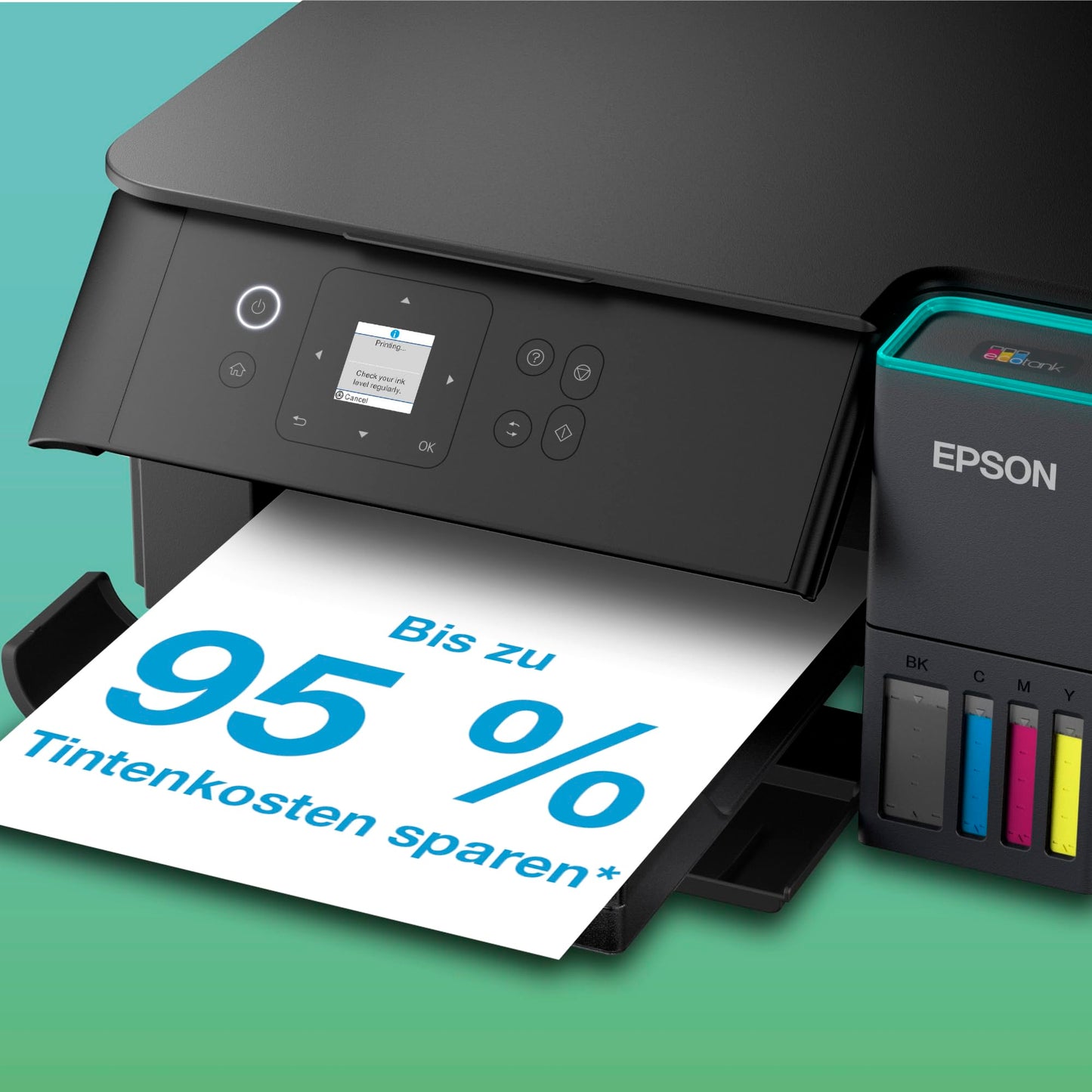 Epson EcoTank ET-2955 ink tank printer | for busy households | WiFi | A4 | Print, Copy, Scan | 3.7 cm LCD display | Duplex printing | Includes ink for up to 3 years