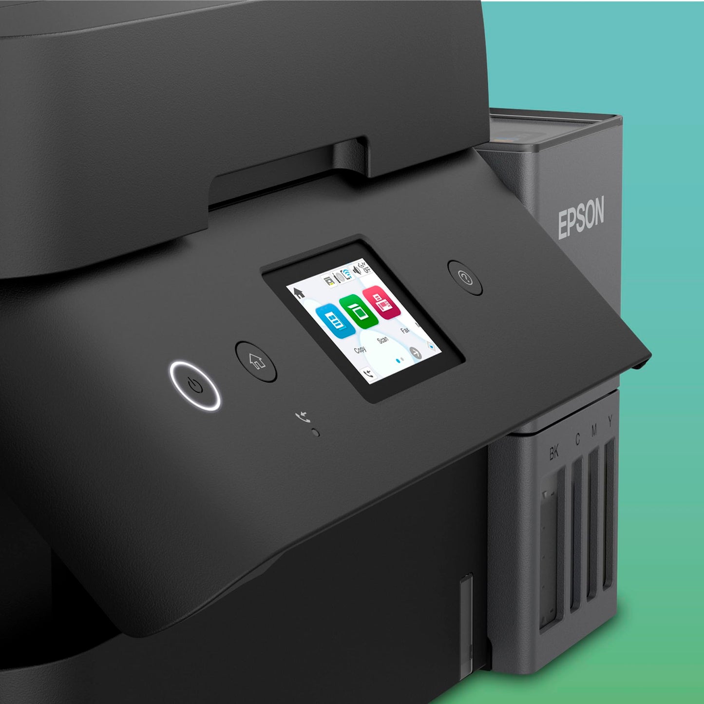 Epson EcoTank ET-4950 ink tank printer | for the home office | WiFi & Ethernet | A4 | (Duplex) printing, scanning, copying, faxing | 6.1 cm touchscreen | ADF | Includes ink for up to 3 years - C11CL40402