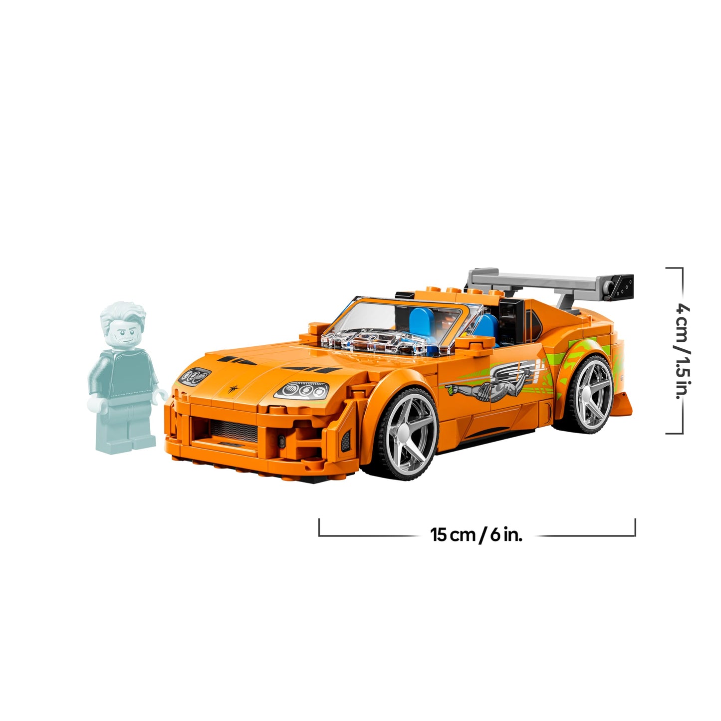 LEGO Speed Champions The Fast and The Furious Toyota Supra MK4 - car toy - model building with Bryan O'Conner minifigure - mint gift for boys aged 10 and over and young film fans - 77260