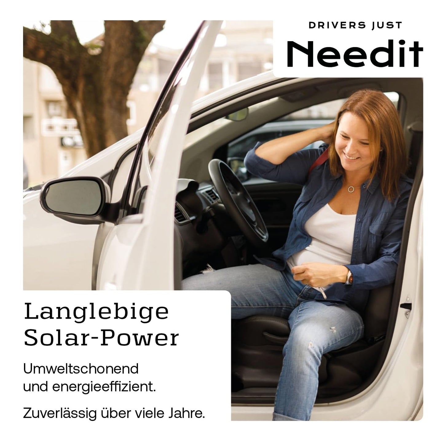 Needit Park Micro Solar Electronic Parking Disc [NEW Model 2025] I infinite energy, zero battery change | the only parking disc in Germany with an integrated rechargeable battery | black - 9010