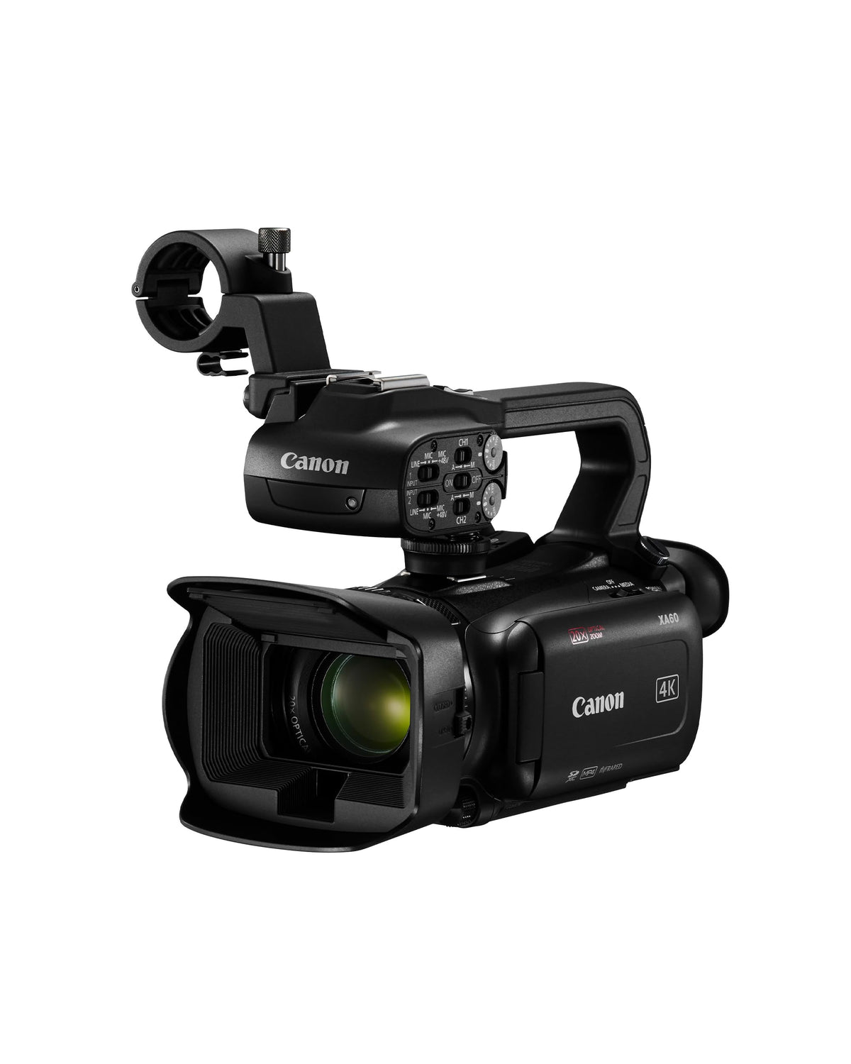 Canon XA60 Professional 4K Camcorder, 20x Optical Zoom, CMOS Sensor