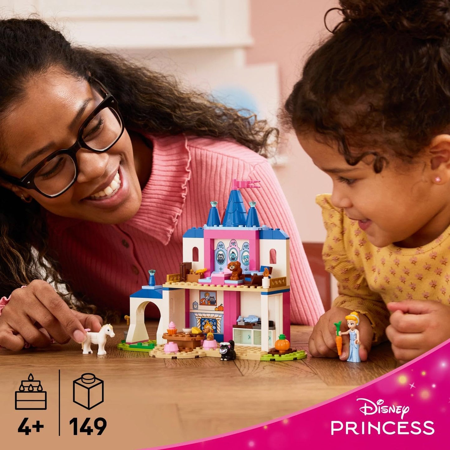LEGO ǀ Disney Princess Cinderella's Animal Palace - educational toy with mini doll and 4 animal figures - birthday gift for girls and fans aged 4 and over - 43283