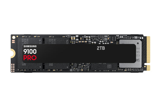Samsung 9100 PRO NVMe M.2 SSD, 2TB, PCIe 5.0, 14,700 MB/s Read, 13,400 MB/s Write, Internal SSD for Gaming, Video Editing and AI, Black, MZ-VAP2T0BW
