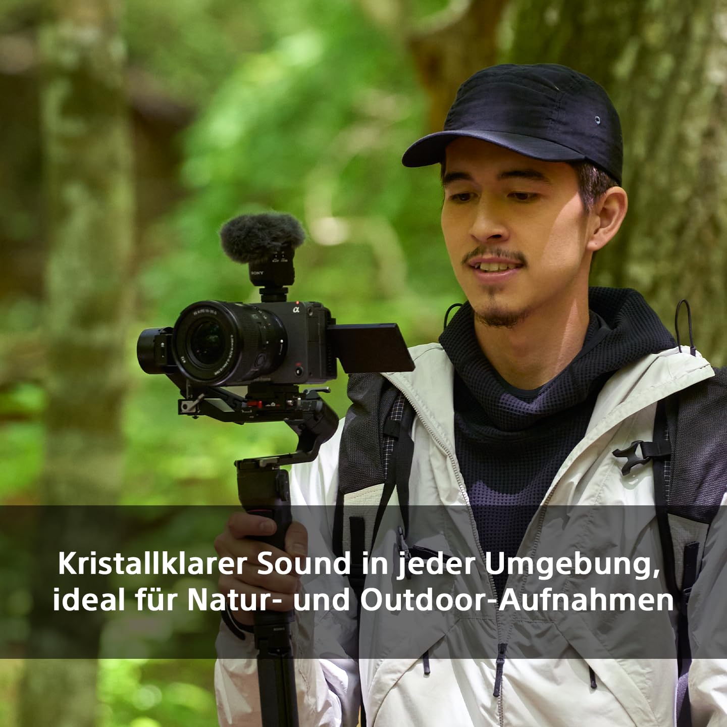 Sony ECM-M1, Wireless Shotgun Microphone, 8 Audio Recording Modes, Compact & Lightweight, Ideal for Cameras, Vlogs, Content Creation, Music, Streaming - VX9547