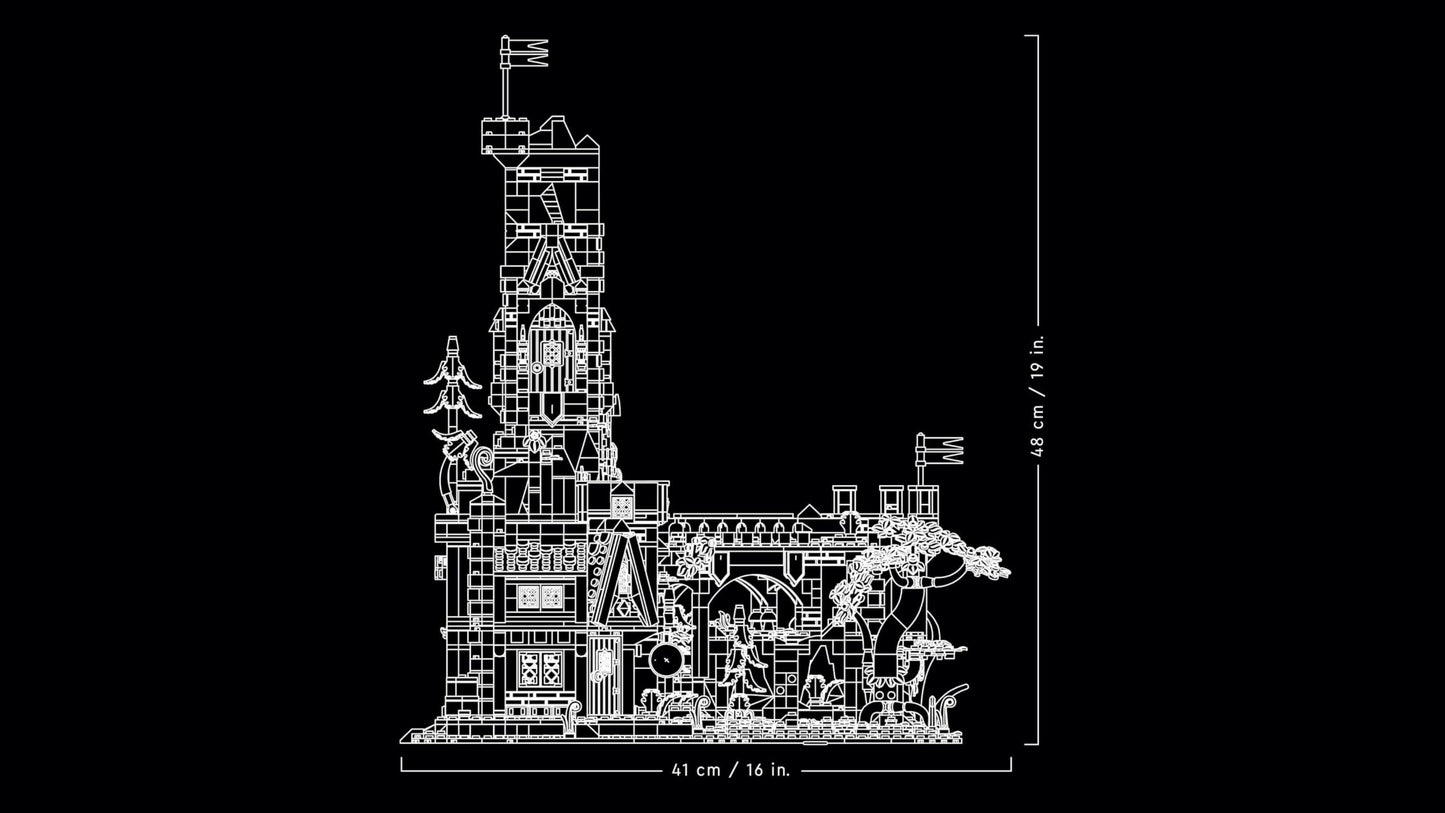 LEGO Ideas Dungeons & Dragons: The Legend of the Red Dragon Building Set for Adults, Dungeons and Dragons Gift Ideas for Fans, Fantasy Building Set, Creative Activity 21348