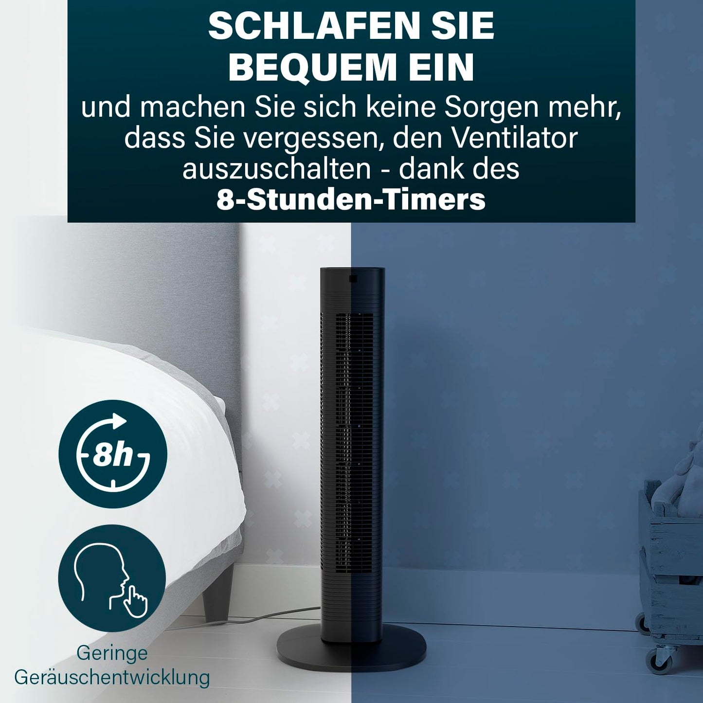 Princess Compact Tower Fan 3 Modes and 3 Speeds - Oscillation - App Control - 358230 - 01.358230.01.001