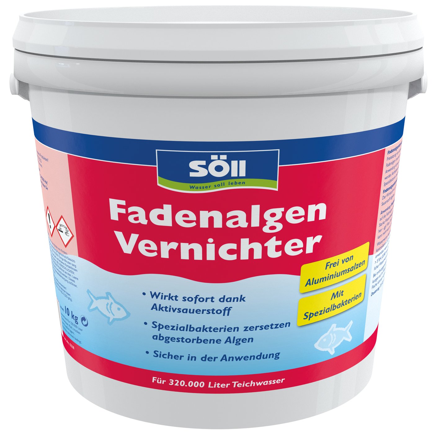 Söll thread algae killer with active oxygen 10 kg, immediate effect - 80794