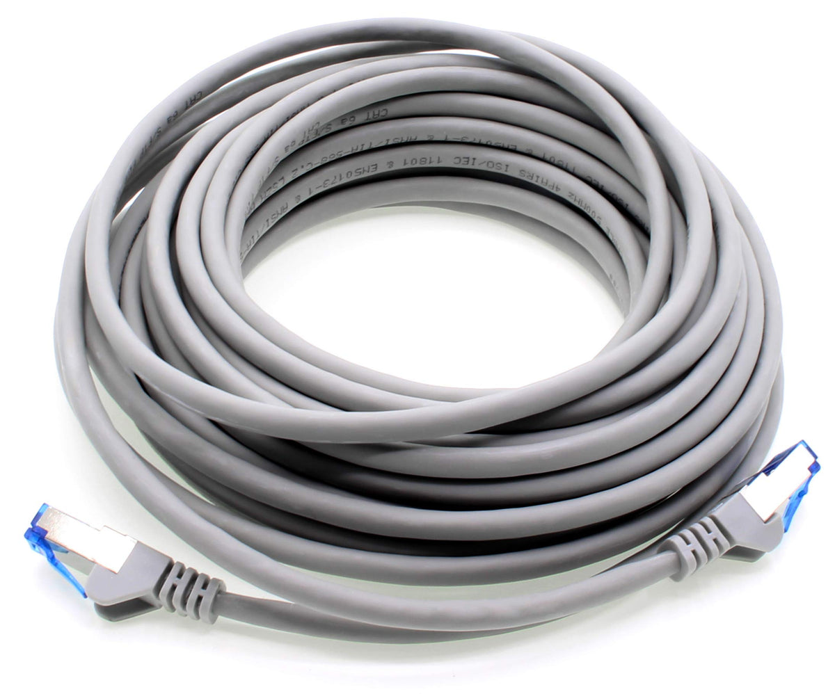 1aTTack.de 7,5m - CAT6a - Cablu de rețea gri - 10 bucăți CAT 6 A cabluri patch 10000 Mbit/s SFTP PIMF 500 MHz compatibile cu CAT5, CAT6, CAT7, DSL, Internet, Switch, Router - 4250344831921