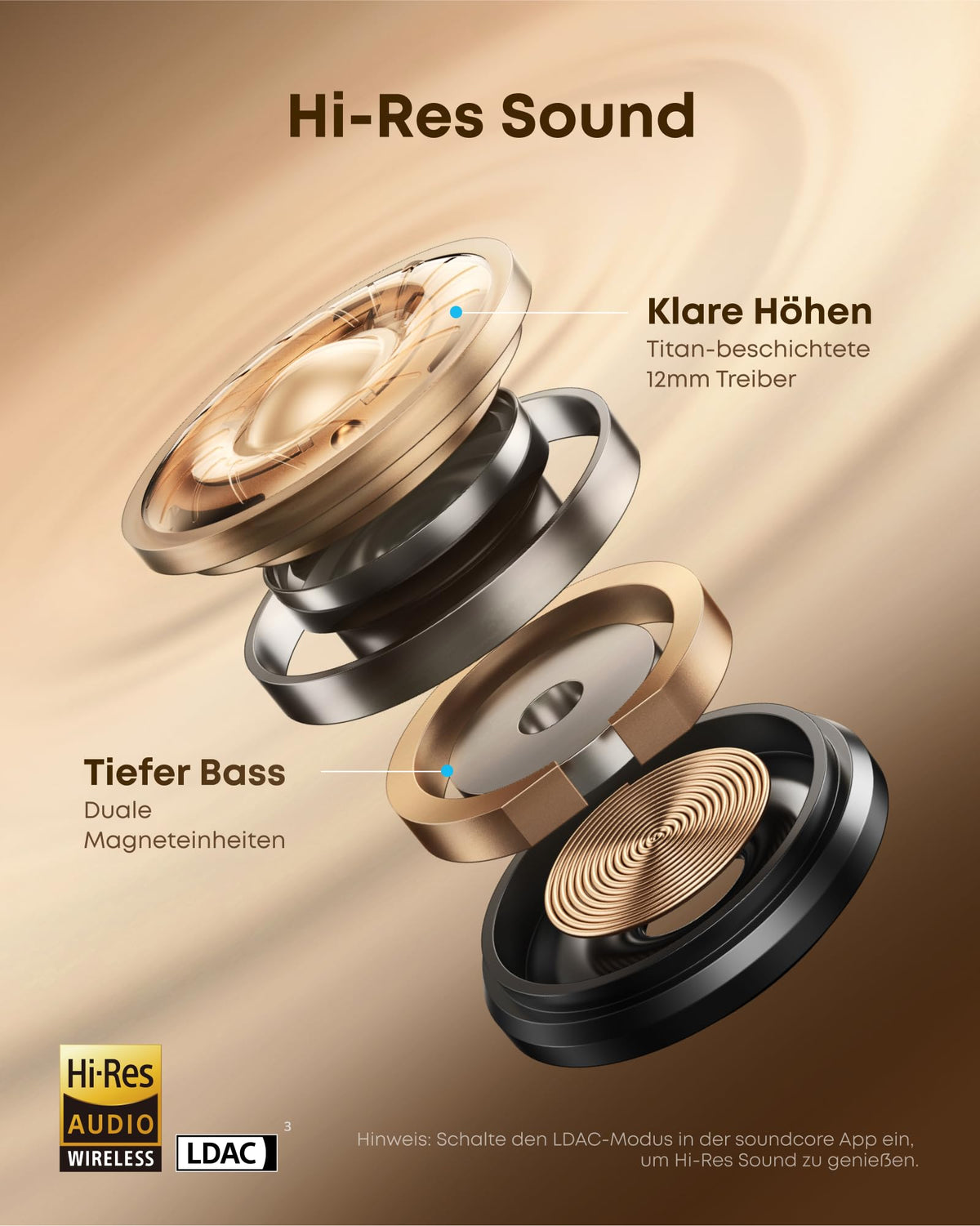 soundcore by Anker AeroClip, open-ear headphones, open-ring design, Hi-Res - A3388