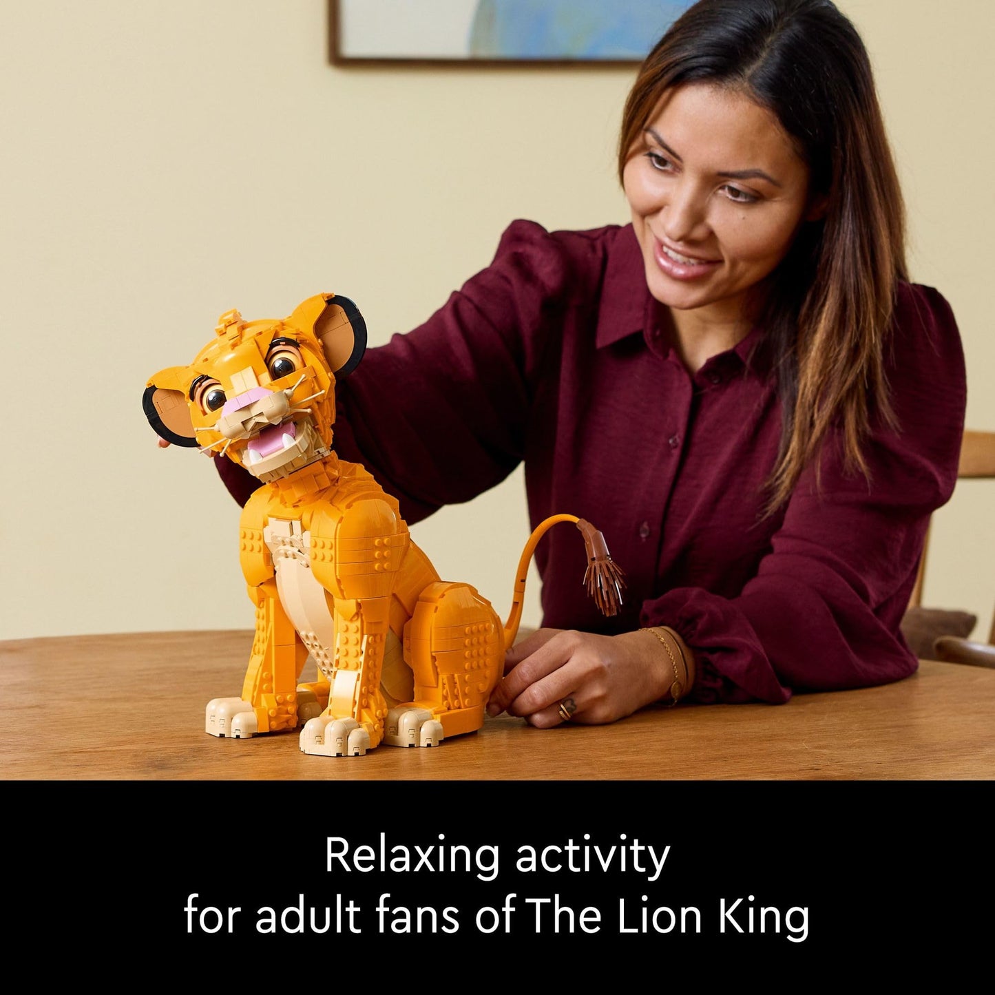 LEGO Disney Young Simba The Lion King Building Sets for Adults - Buildable Disney Figure for Display, Ages 18+ - DIY Kits & Crafts for Fans of Movie - Collectible Disney Gift for Christmas - 43247 - 6472848
