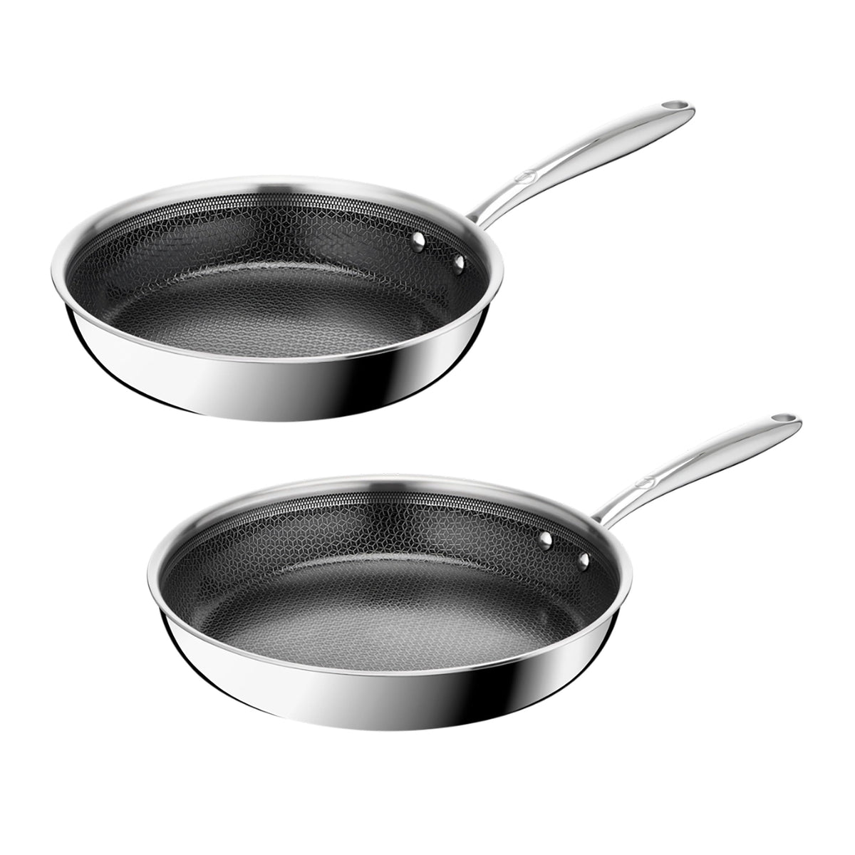 Set de tigăi Tefal Master Mesh Keramik 24/28 cm, combinație sigură cu spatula din metal din oțel inoxidabil și strat de ceramică, prăjire supremă, eliberare fără efort, inducție, lavabil în mașina de spălat vase E533S234