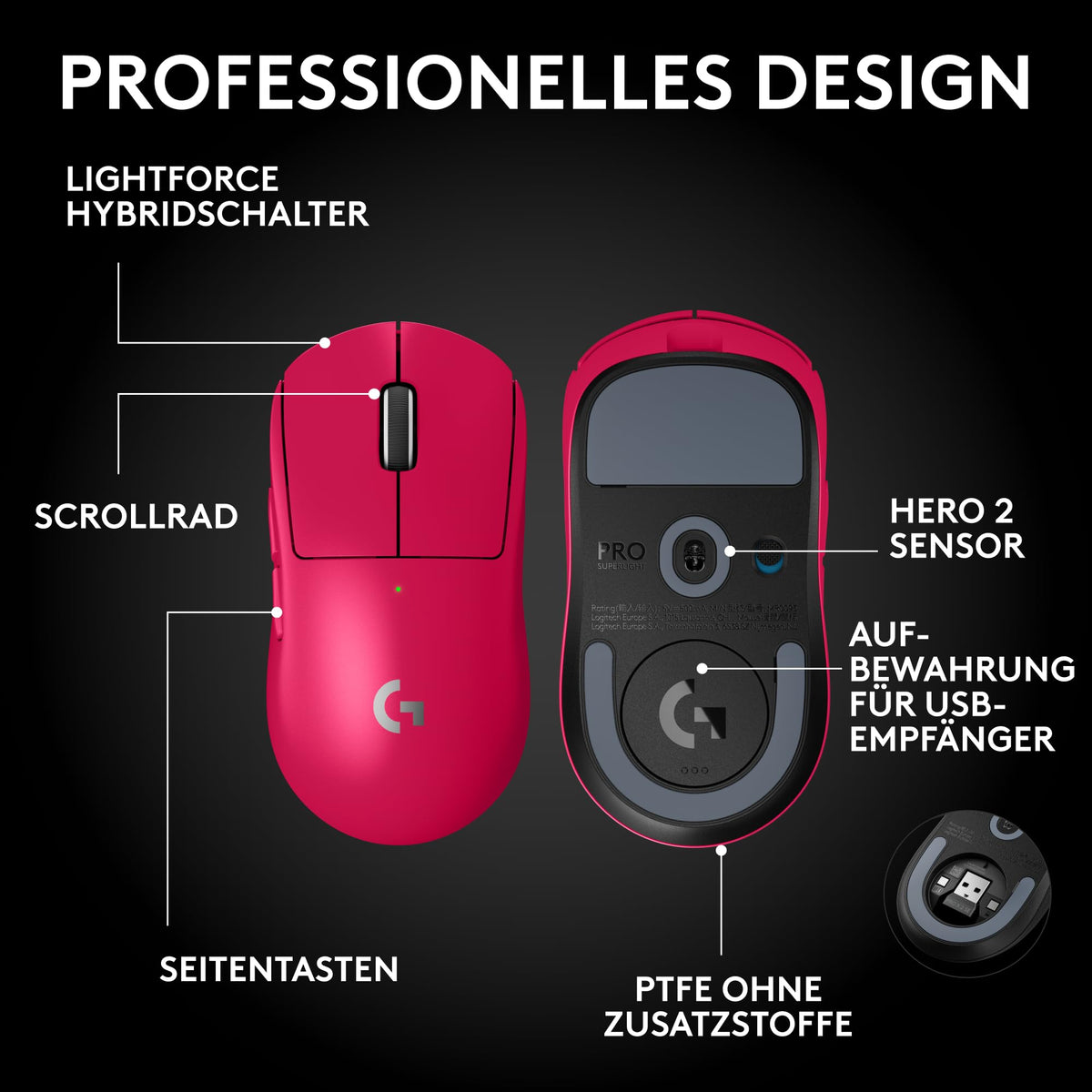 Logitech G PRO X SUPERLIGHT 2 SE wireless gaming mouse - 910-007786