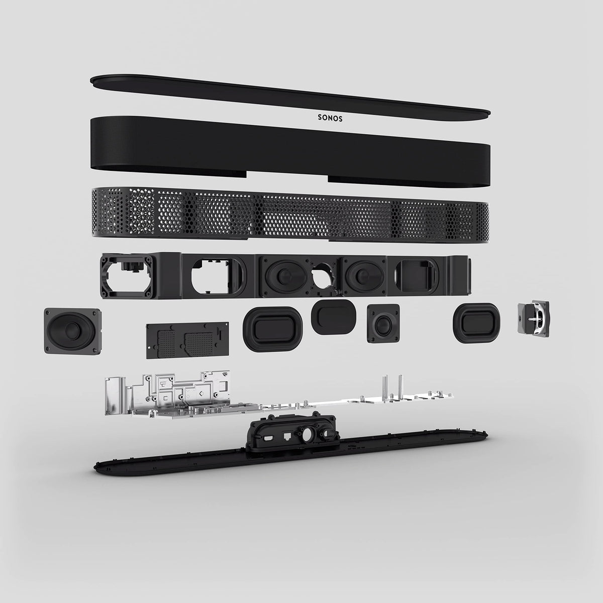 Sonos Beam (Gen 2) - Soundbar - wireless - Ethernet, Fast Ethernet, IEEE 802.11b/g/n/ac, black - BEAM2EU1BLK