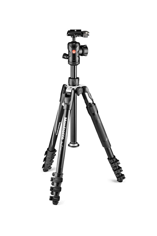 Manfrotto MKBFRLA4B-BHM Befree Advanced 2N1 Travel Tripod with Monopod, Lever Lock, Tripod Bag, Plate and Ball Head Included for Canon, Nikon, Sony, DSLR, CSC, Mirrorless, Up to 9 kg, Aluminum