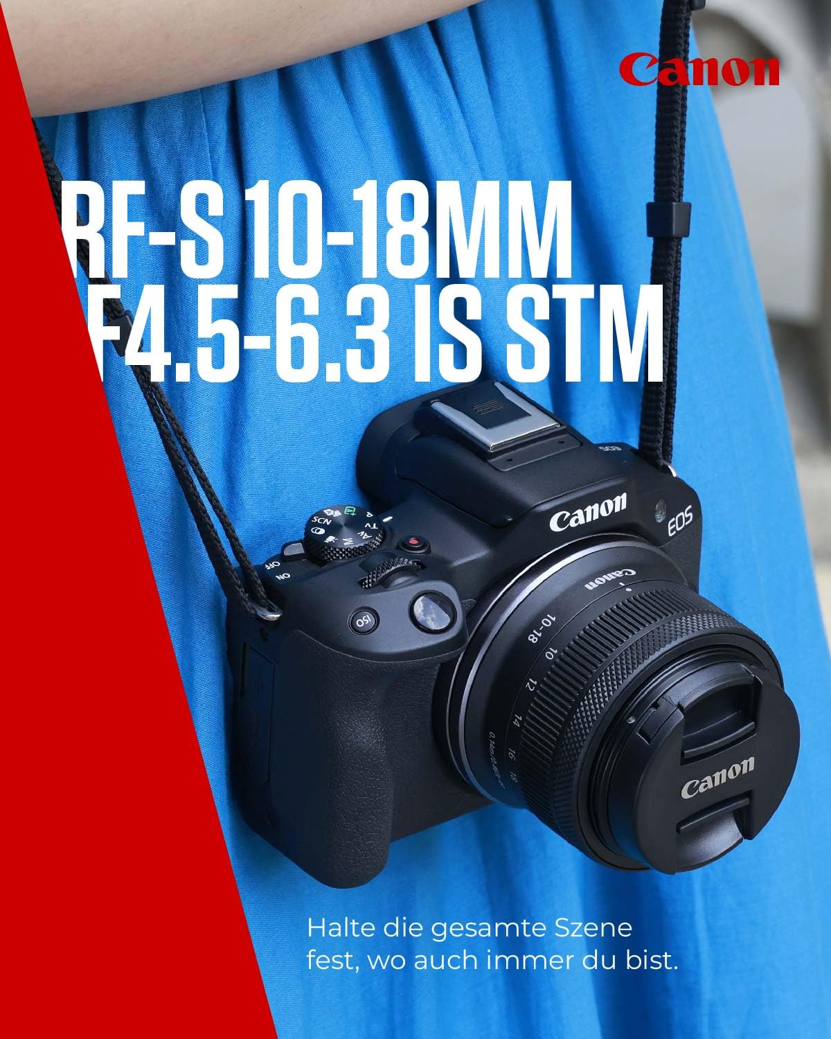 Canon RF-S Lens 10-18mm F4.5-6.3 IS STM – Ultra Wide Angle Zoom Lens with 4-Stop Stabilizer for Travel & Vlogging | Compatible with EOS R System - 6262C005