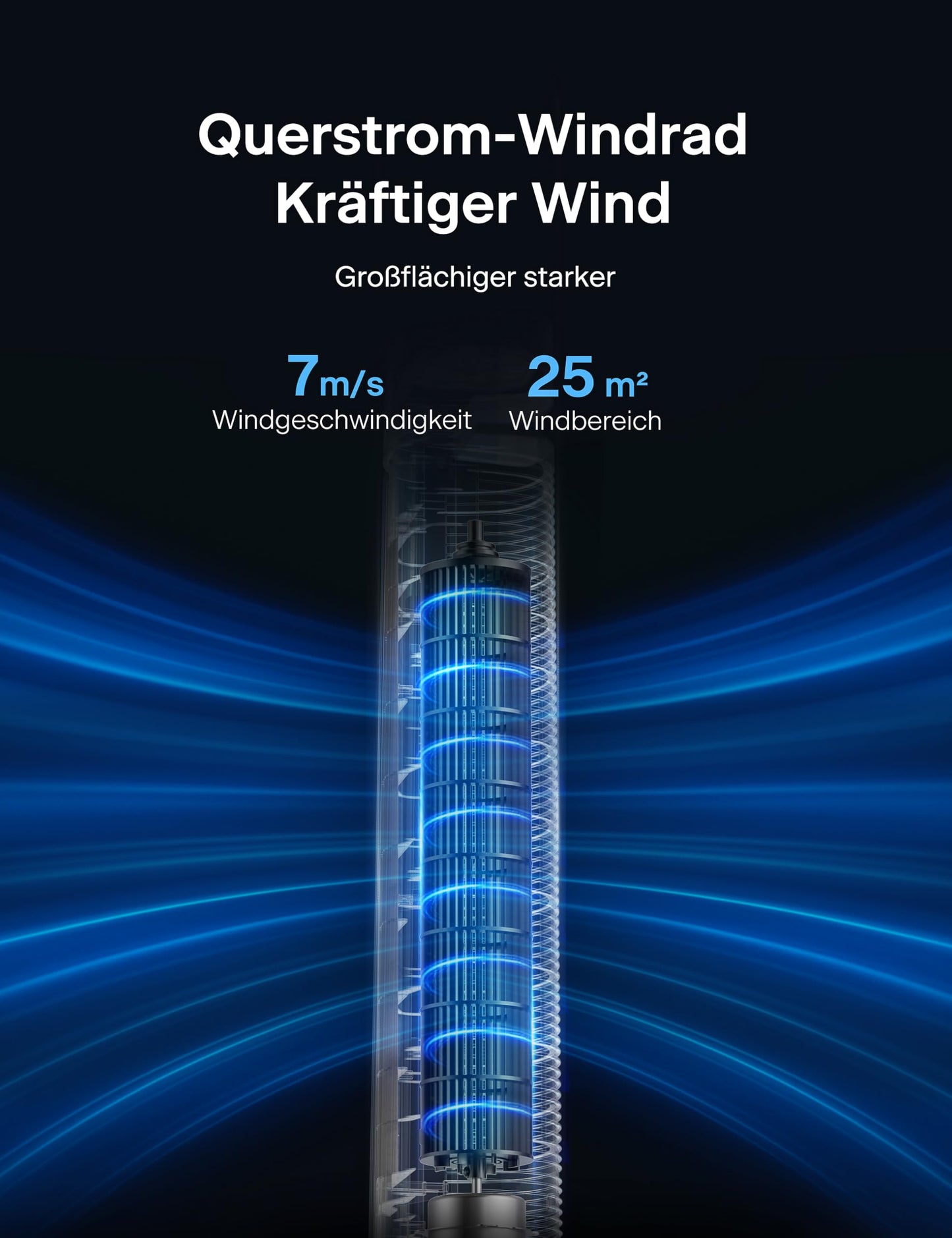 Pelonis Quiet Tower Fan, 40 Inch 102CM Fan with Remote Control, 7m/s Tower Fan Stand Fan with 90° Oscillation, 15 Hour Timer and 3 Speeds, Fans with Cooling - PE-FZ10-18TRB-DE
