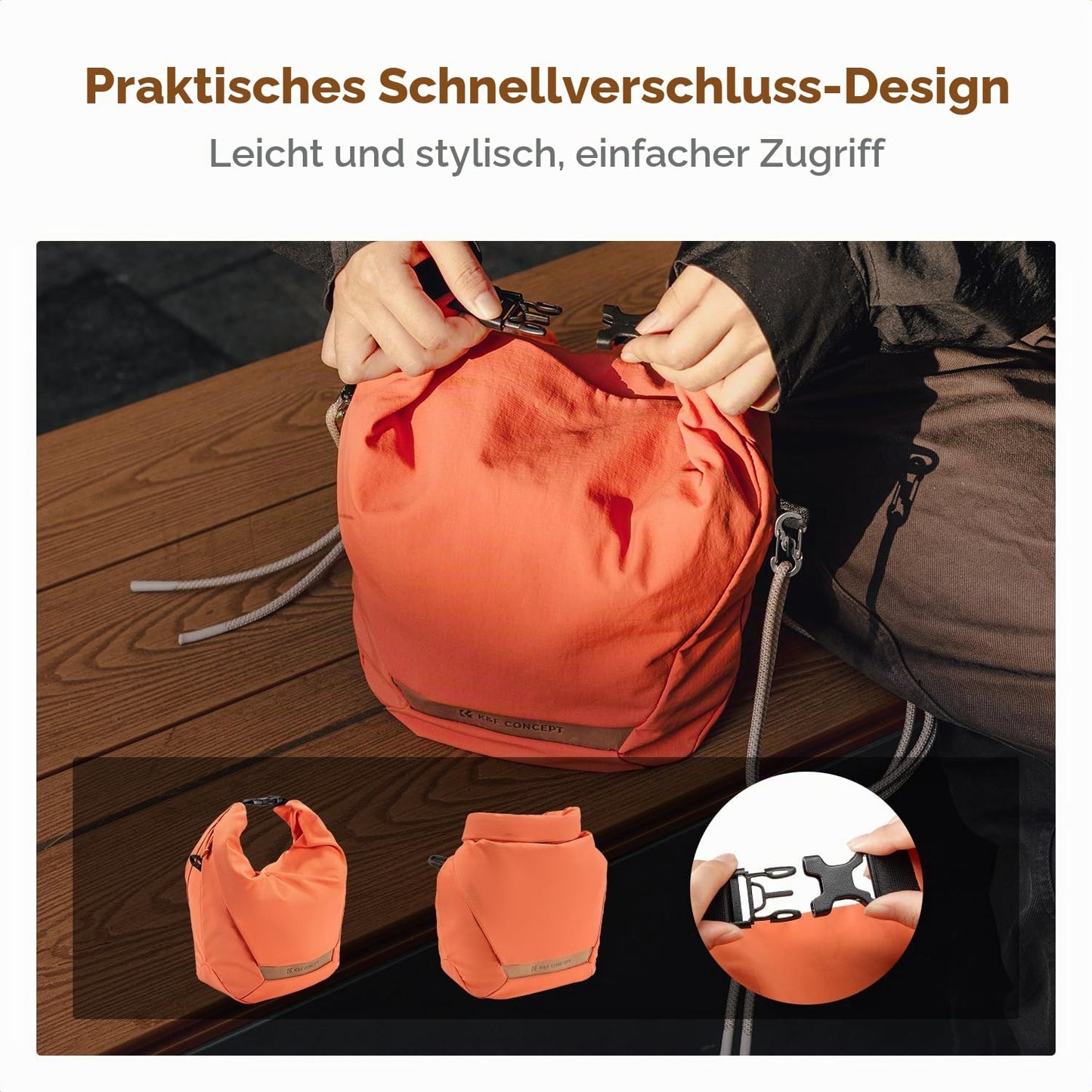 K&F CONCEPT Camera Bag, Portable Lightweight Camera Bag - KF13.168
