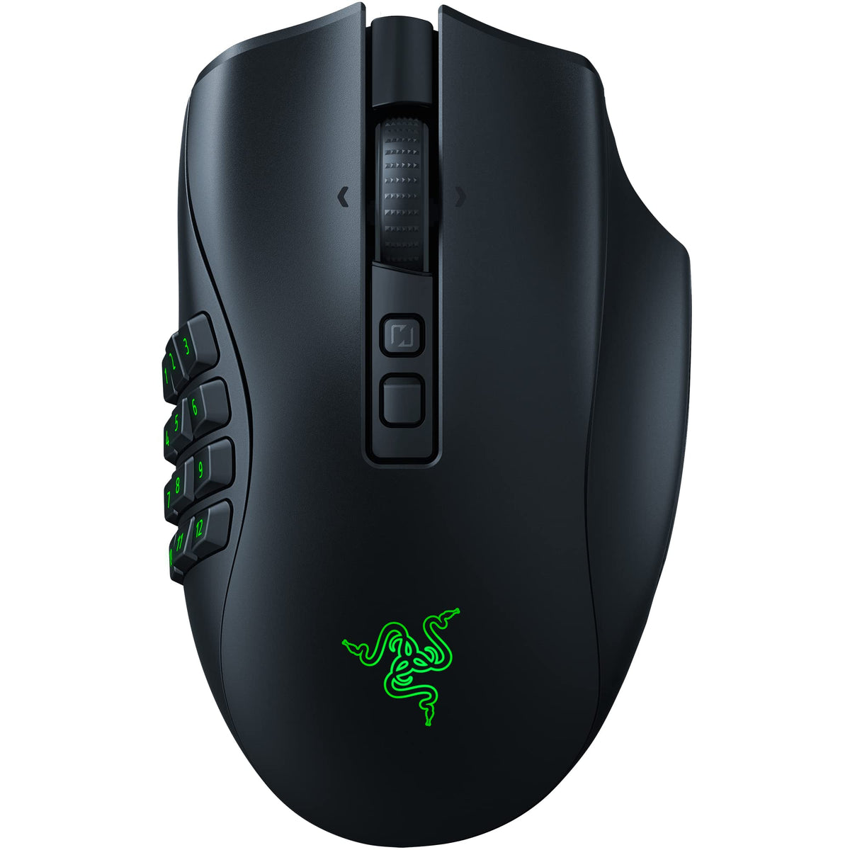 Razer Naga V2 Pro - Wireless MMO Gaming Mouse (HyperScroll Pro Wheel, Customizability and Control, HyperSpeed Wireless, Focus Pro 30K Optical Sensor, Gen-3 Optical Mouse Switches) Black - RZ01-04400100-R3G1
