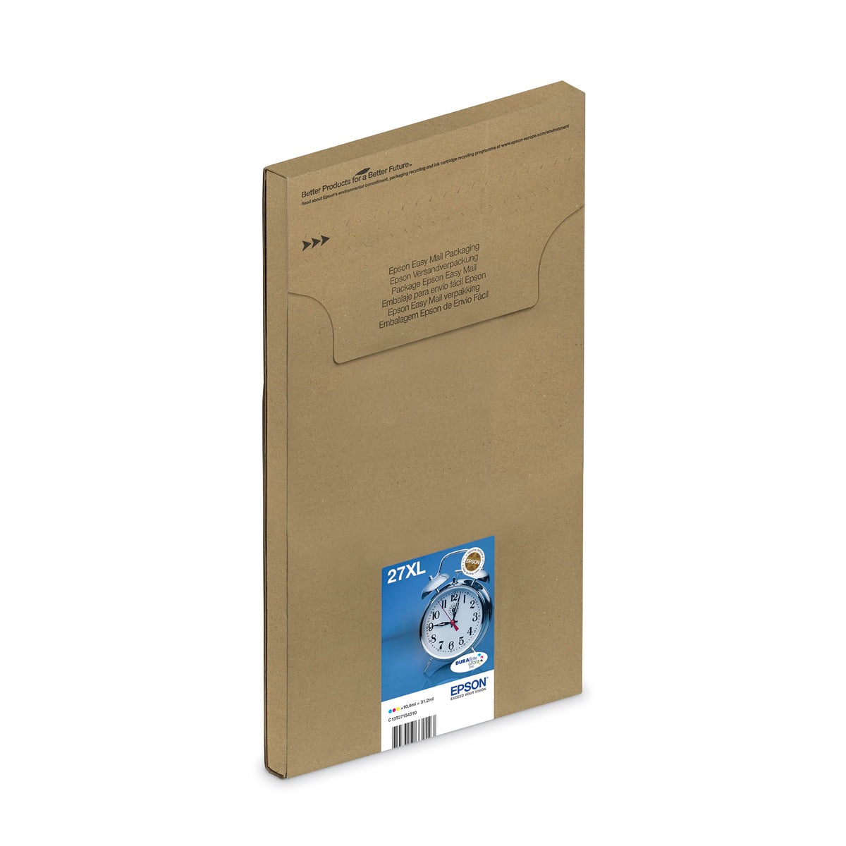 Epson Original 27XL Ink Wake-Up (WF-3620DWF, WF-3640DTWF, WF-7110DTW, WF-7210DTW, WF-7610DWF, WF-7620DTWF, WF-7710DWF, WF-7715DWF, WF-7720DTWF, Amazon Dash Replenishment capable) Multipack 3-color - C13T27154510