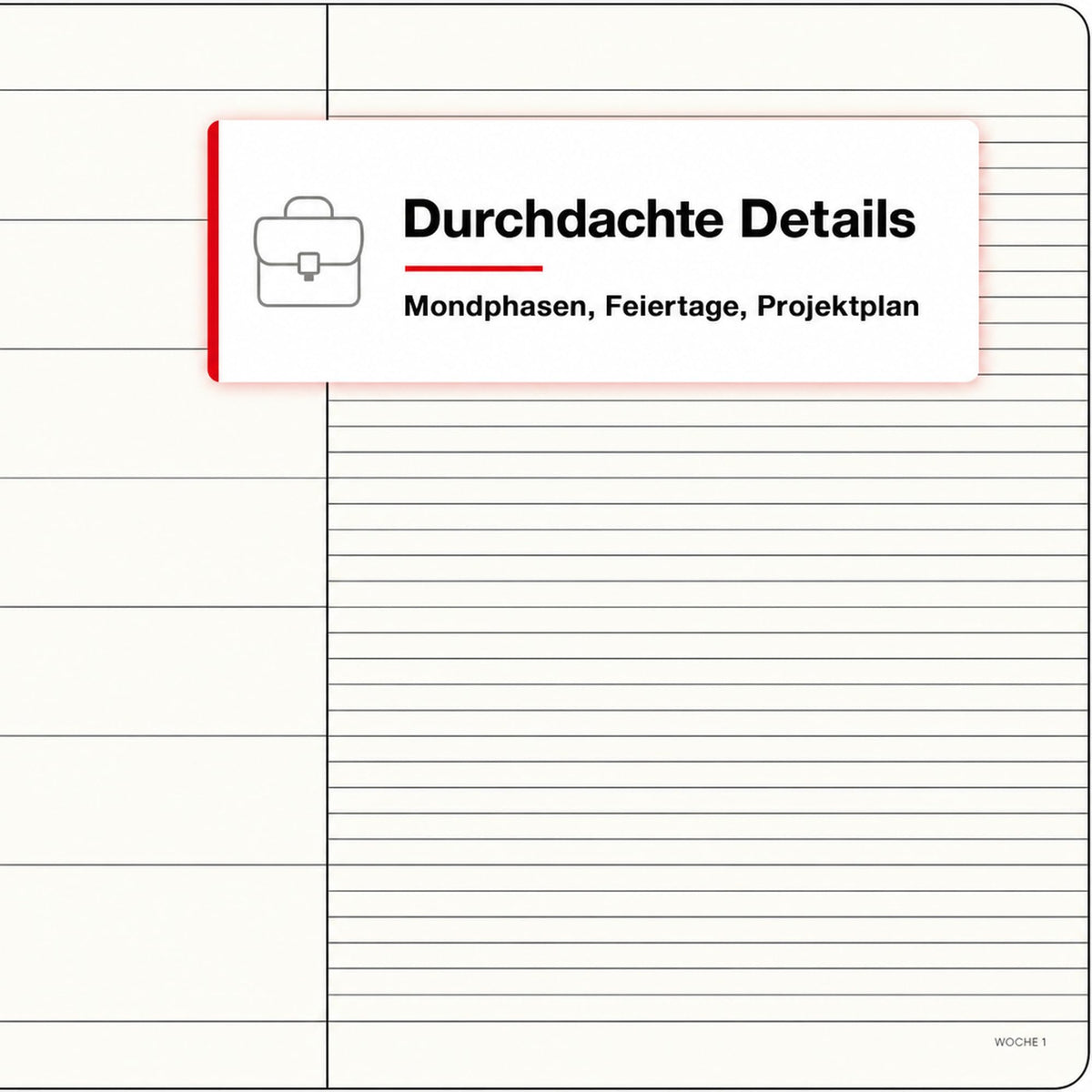 LEUCHTTURM1917 Weekly Calendar 2027 Composition (B5) with Notebook - German Diary, Sunflower, January-December 2027, Weekly Overview on the Left + Notes Page on the Right - 400041