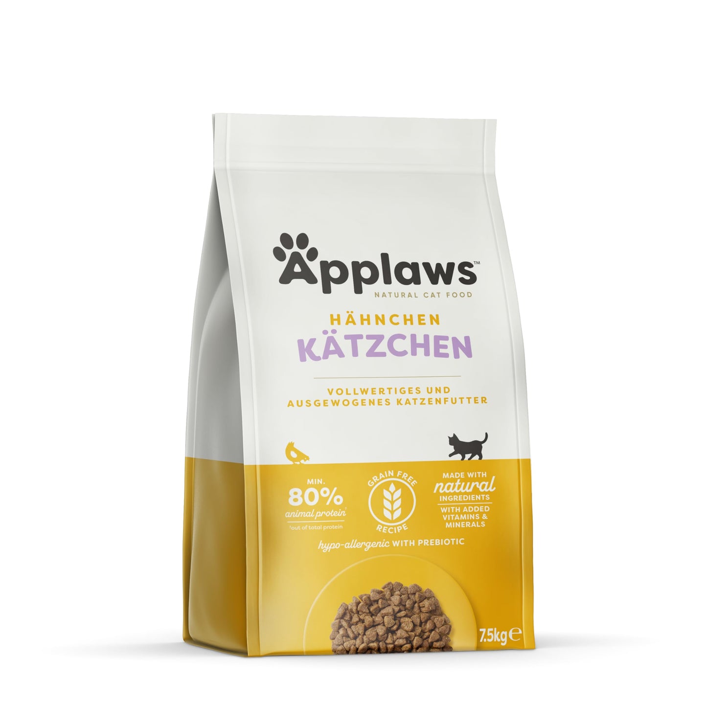 Applaws Kitten dry food with chicken, complete and grain-free for young cats aged 1-14 months (1 x 7.5 kg pack) - 4074